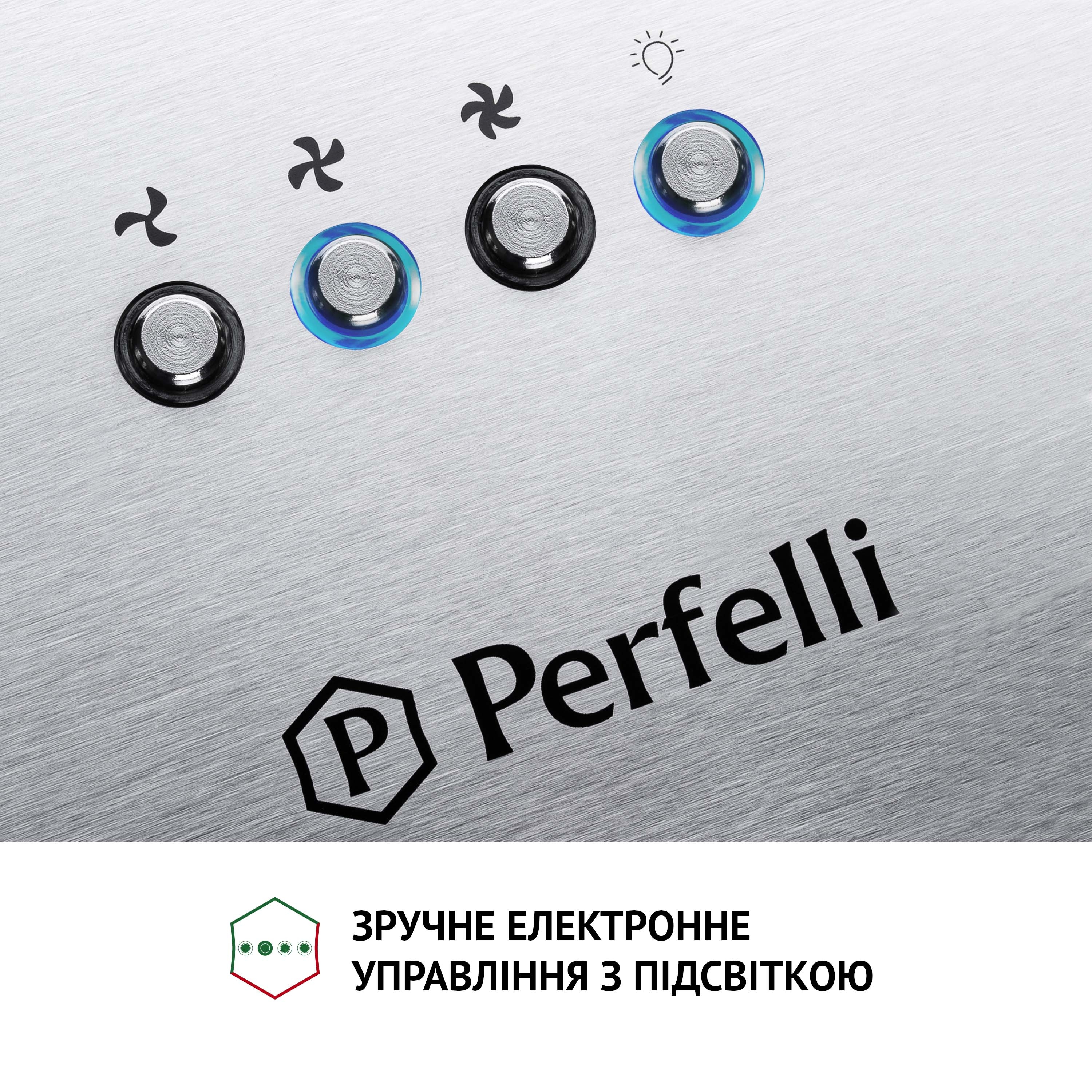 Витяжка острівна Perfelli CQE 4692 I 1000 LED - зображення 6