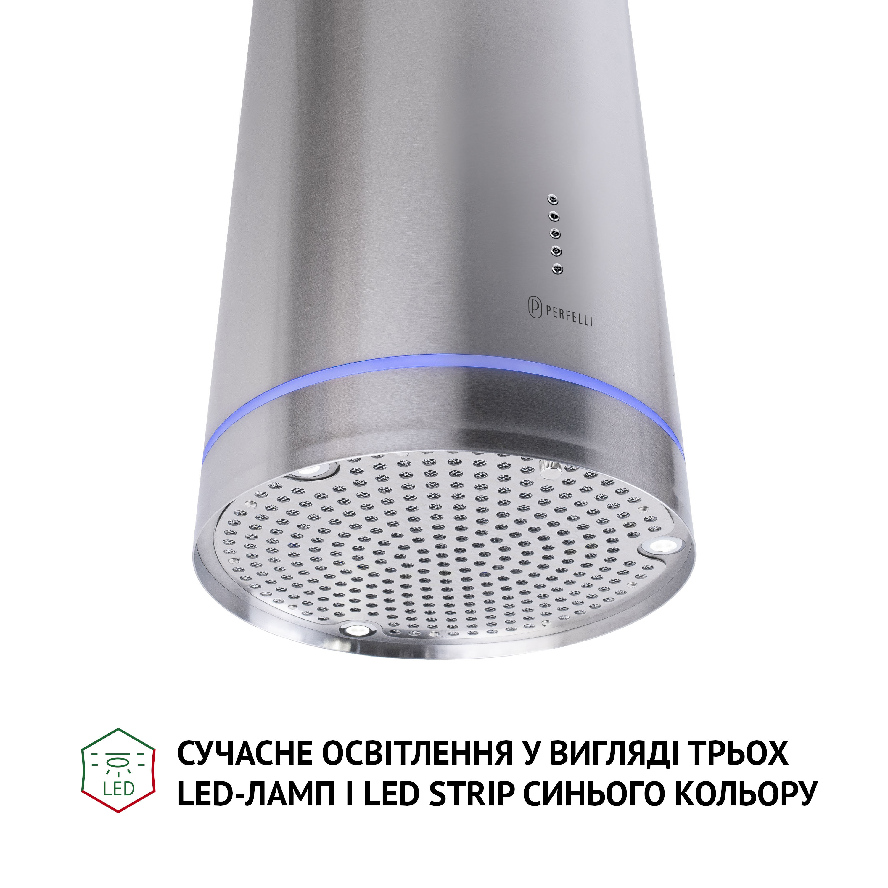 Витяжка острівна Perfelli CRE 3673 I 1000 LED - зображення 5