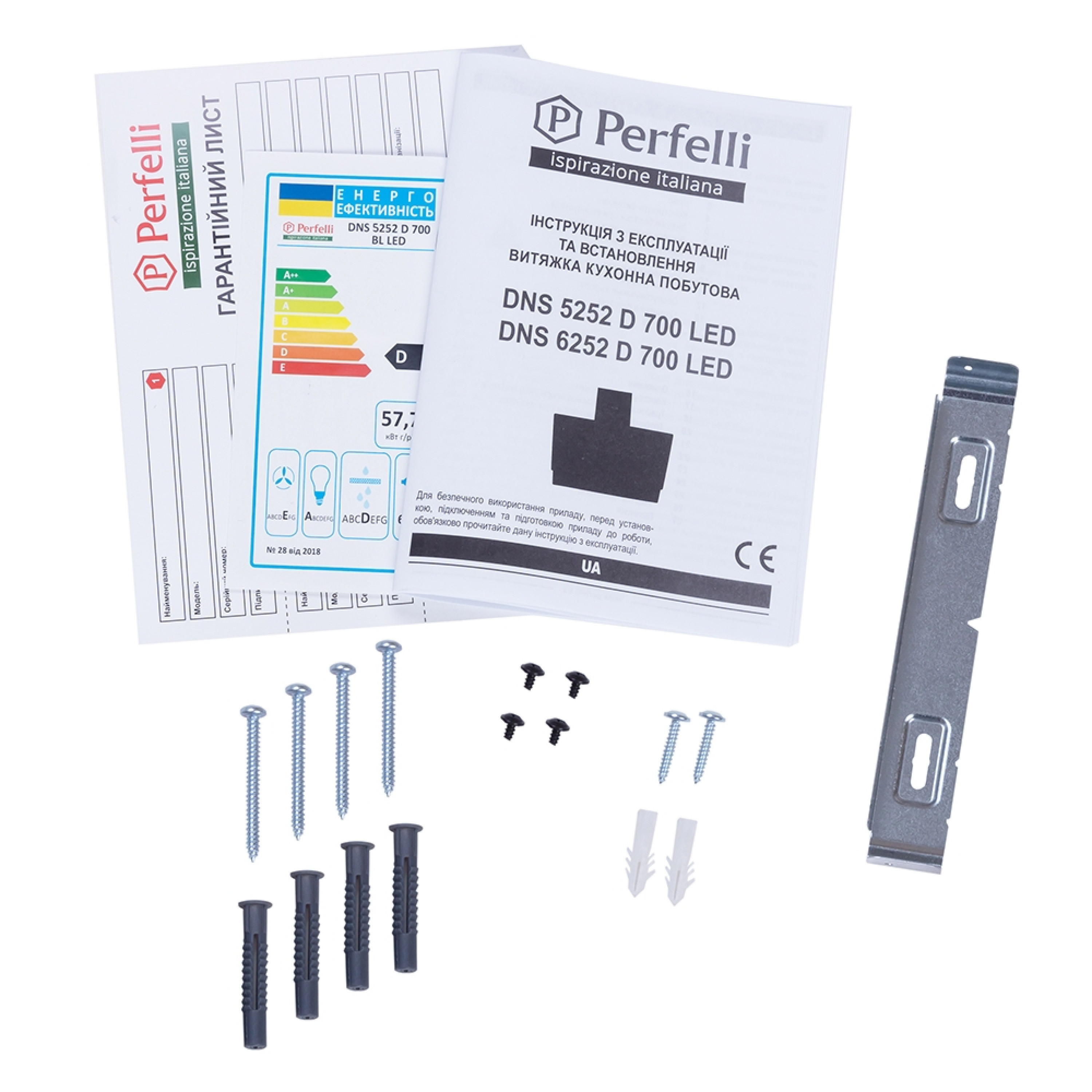 Вытяжка декоративная наклонная Perfelli DNS 5252 D 700 BL LED - зображення 13
