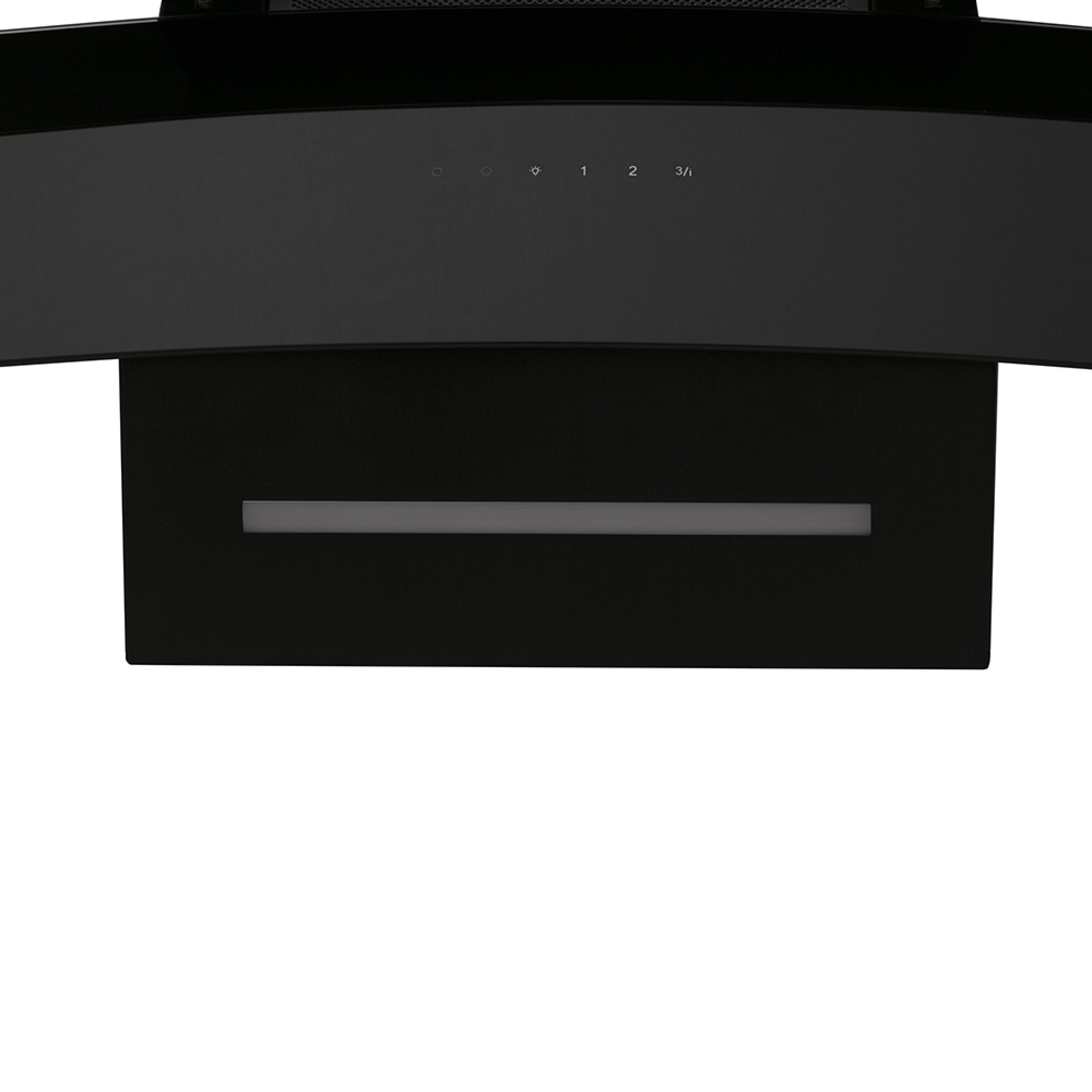 Витяжка декоративна похила Perfelli DNS 6363 B 750 BL LED Strip - зображення 3