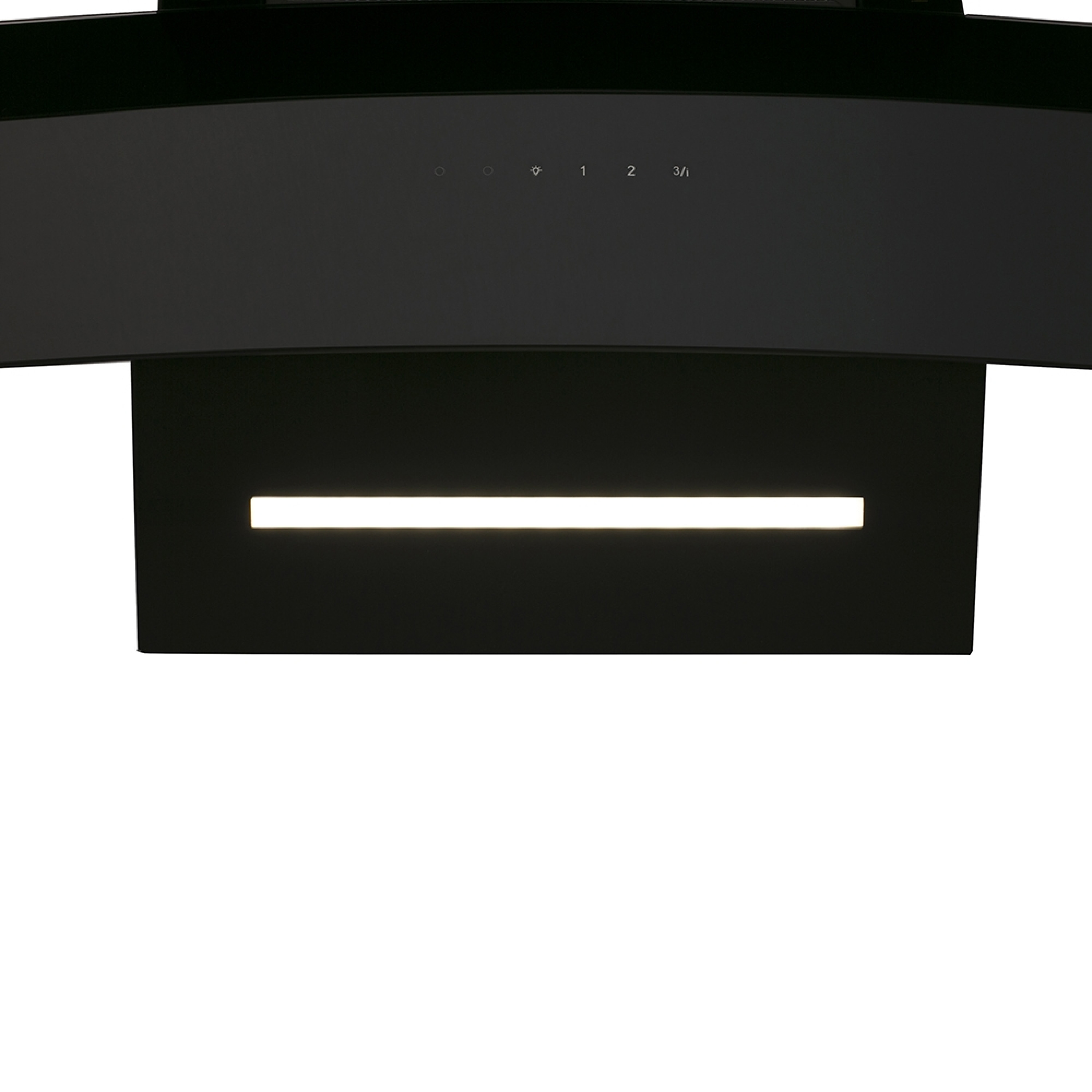 Витяжка декоративна похила Perfelli DNS 6363 B 750 BL LED Strip - зображення 4