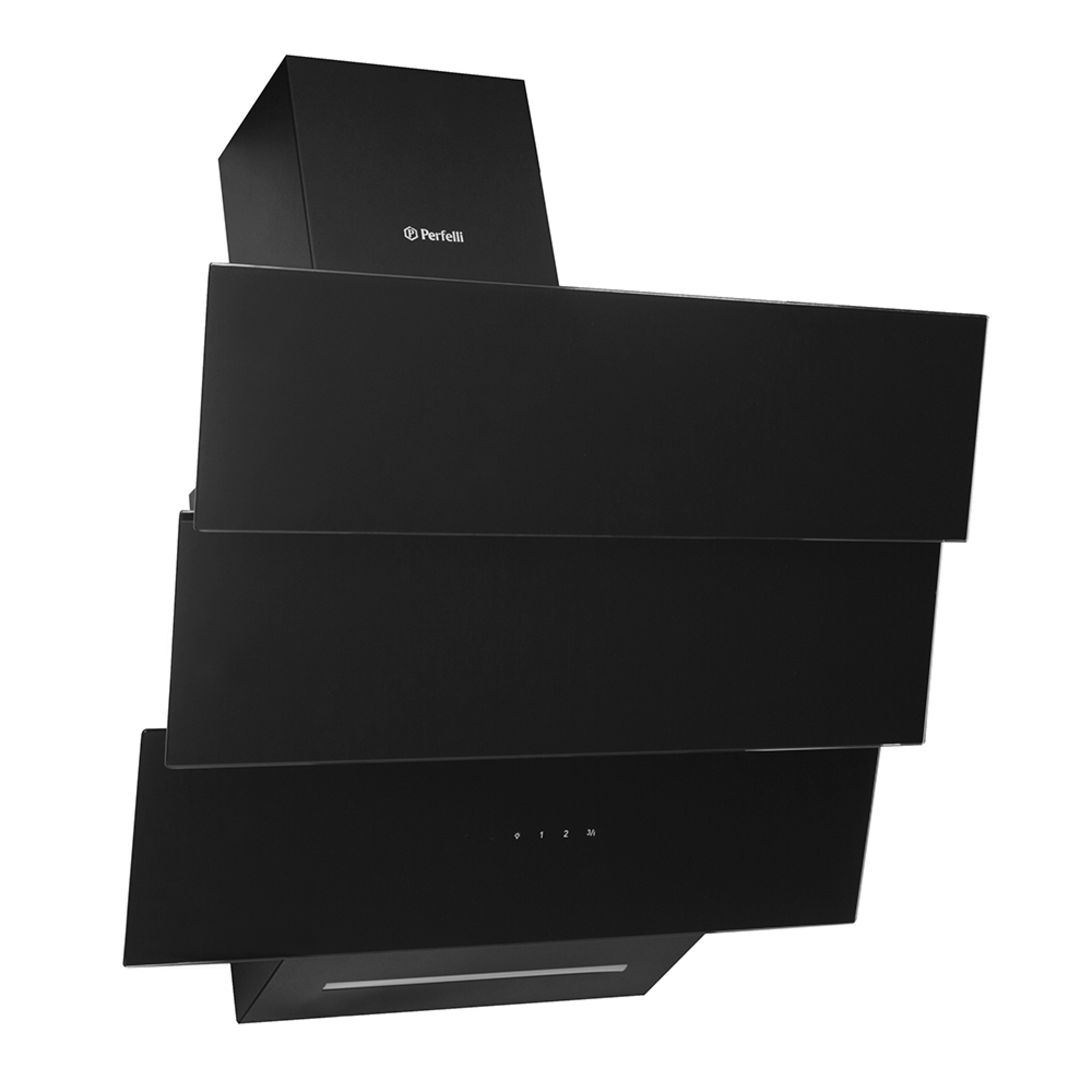 Perfelli 5902767154116 - зображення 2 Вытяжка декоративная наклонная Perfelli DNS 6383 B 750 BL LED Strip - зображення 2