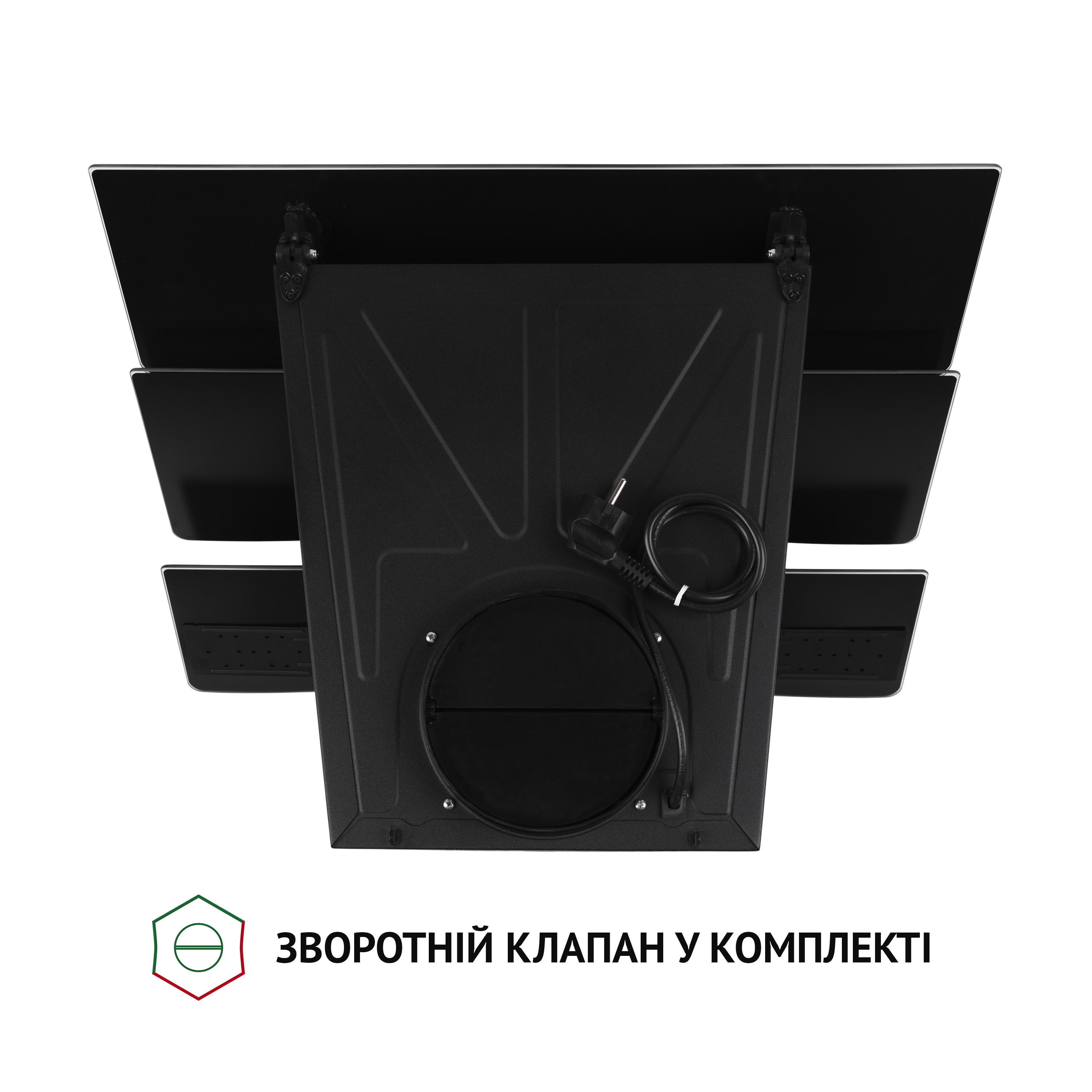 Perfelli 5902767158855 - зображення 8 Витяжка декоративна похила Perfelli DNS 6482 D 850 BL LED - зображення 8