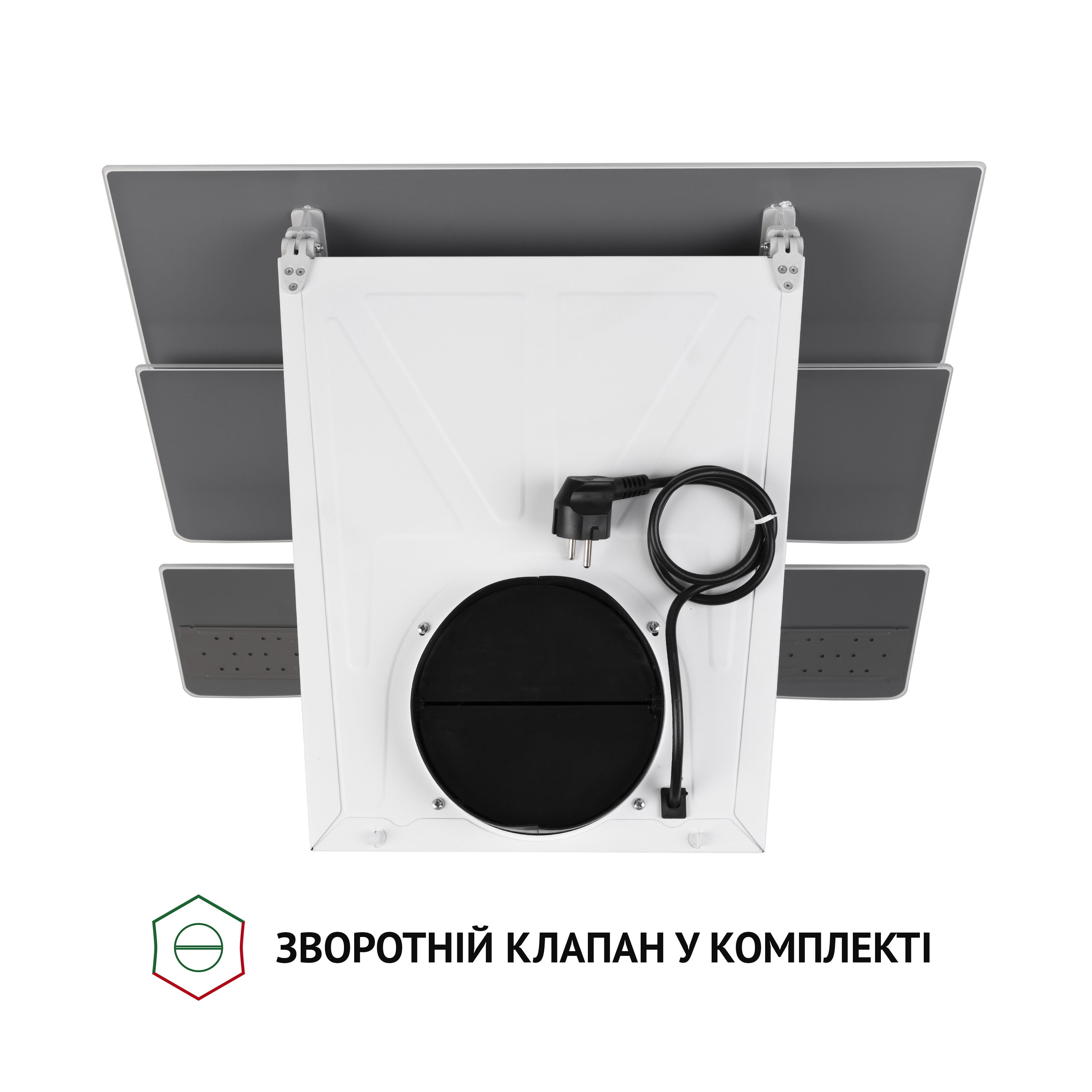 Perfelli 5902767158862 - зображення 8 Витяжка декоративна похила Perfelli DNS 6482 D 850 WH LED - зображення 8