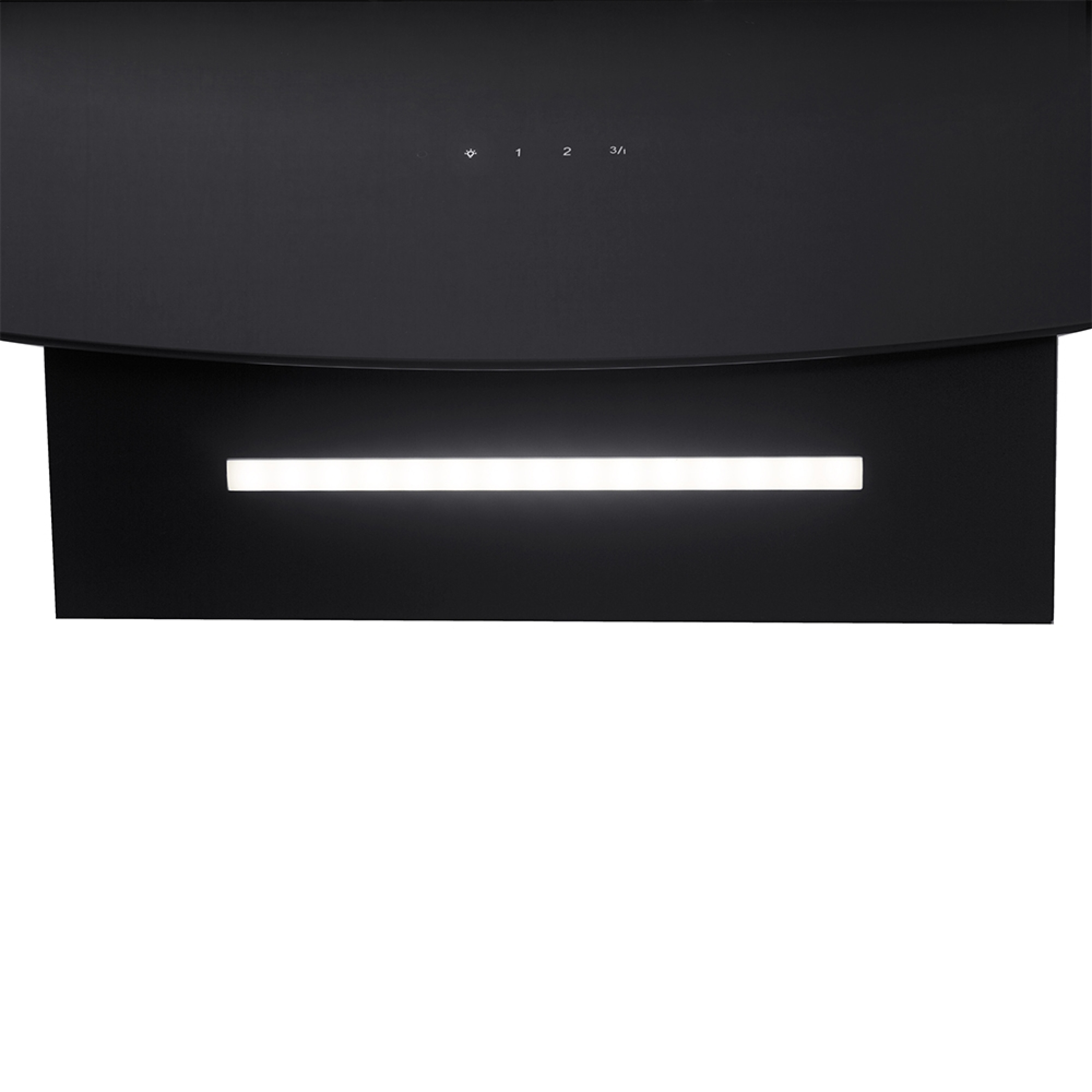 Витяжка декоративна похила Perfelli DNS 67113 B 1100 BL LED Strip - зображення 4