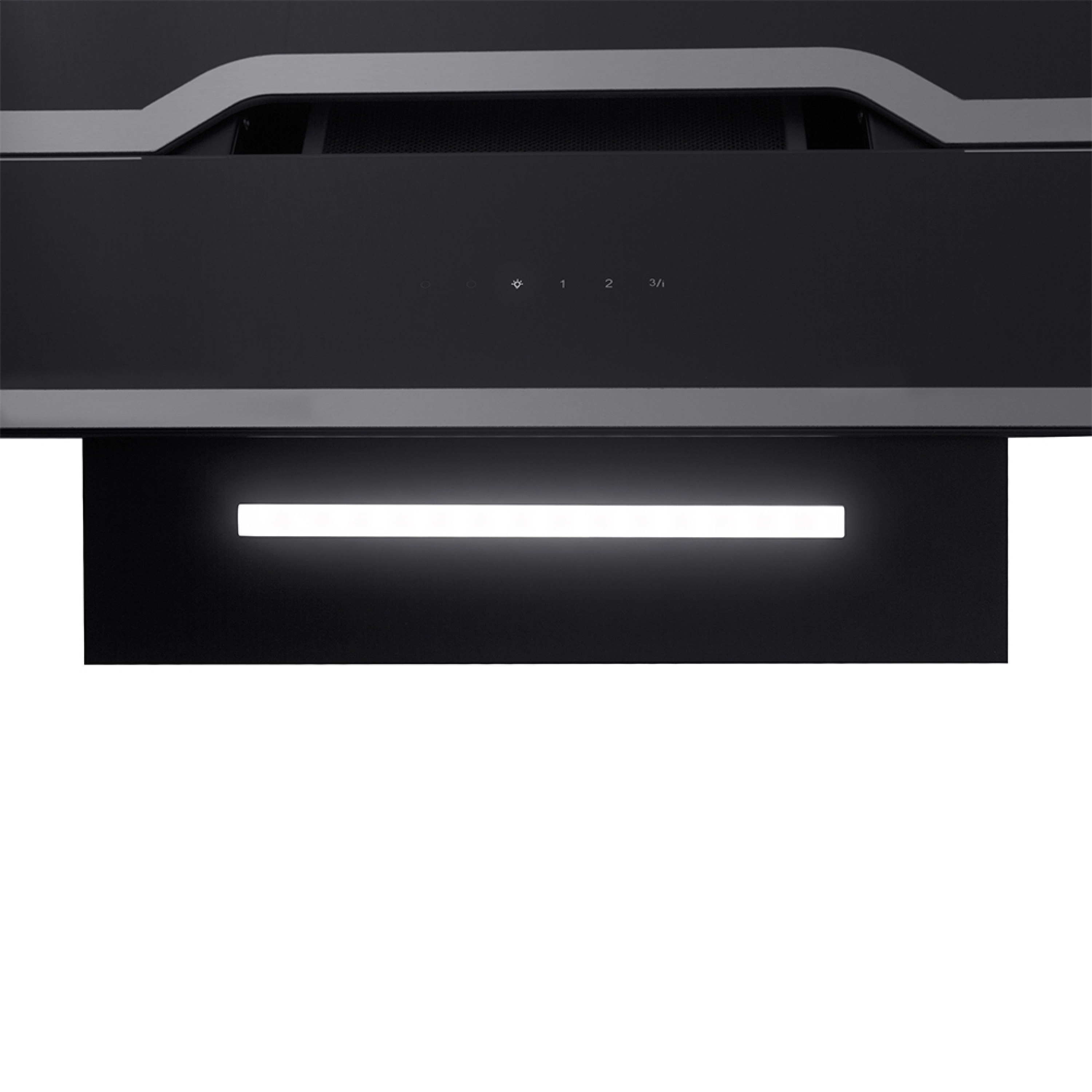 Perfelli 5902767154178 - зображення 4 Витяжка декоративна похила Perfelli DNS 6733 B 1100 BL/I LED Strip - зображення 4