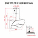 Вытяжка декоративная наклонная Perfelli DNS 97123 B 1100 BL LED Strip - зображення 9