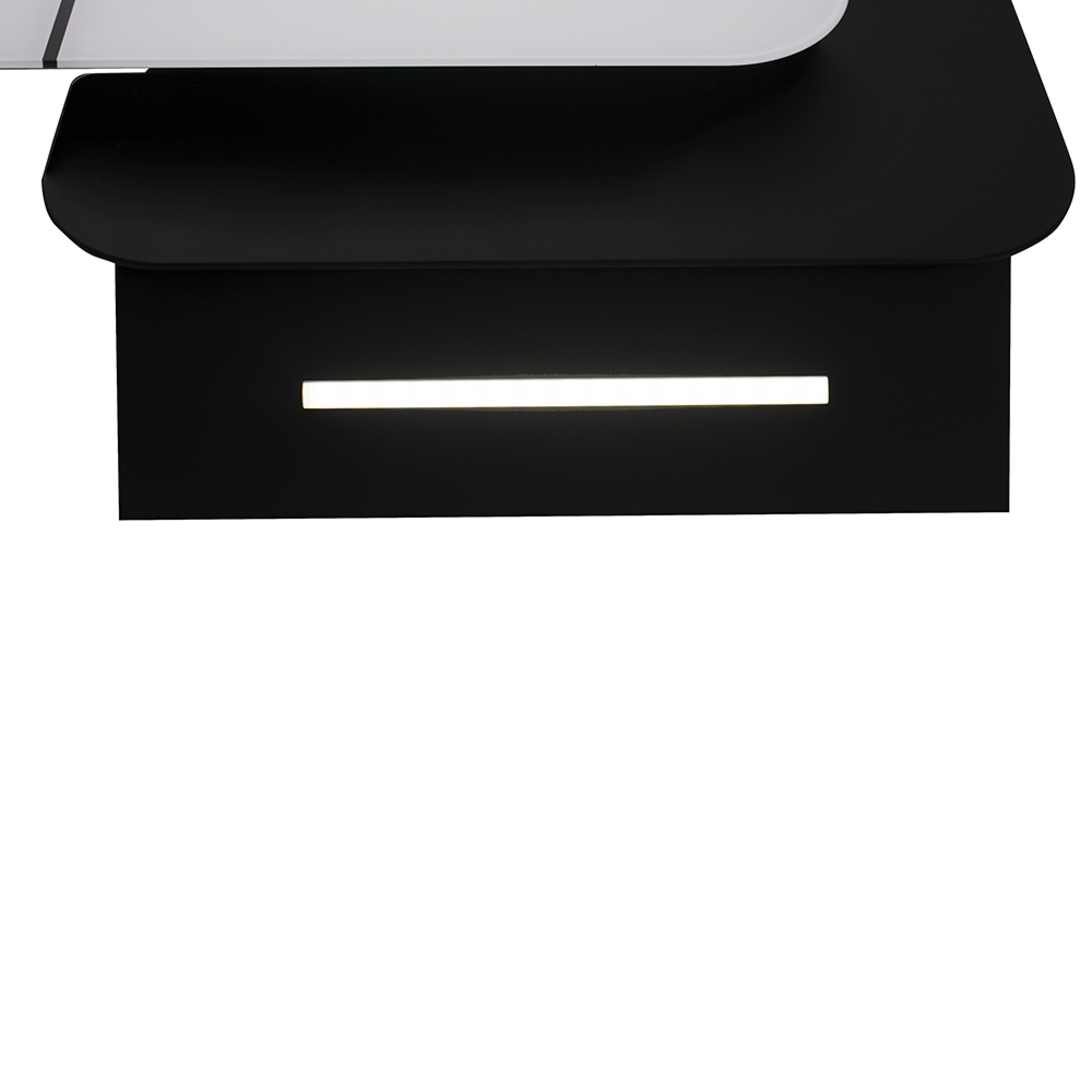 Витяжка декоративна похила Perfelli DNS 9753 B 1100 WH/BL LED Strip - зображення 4