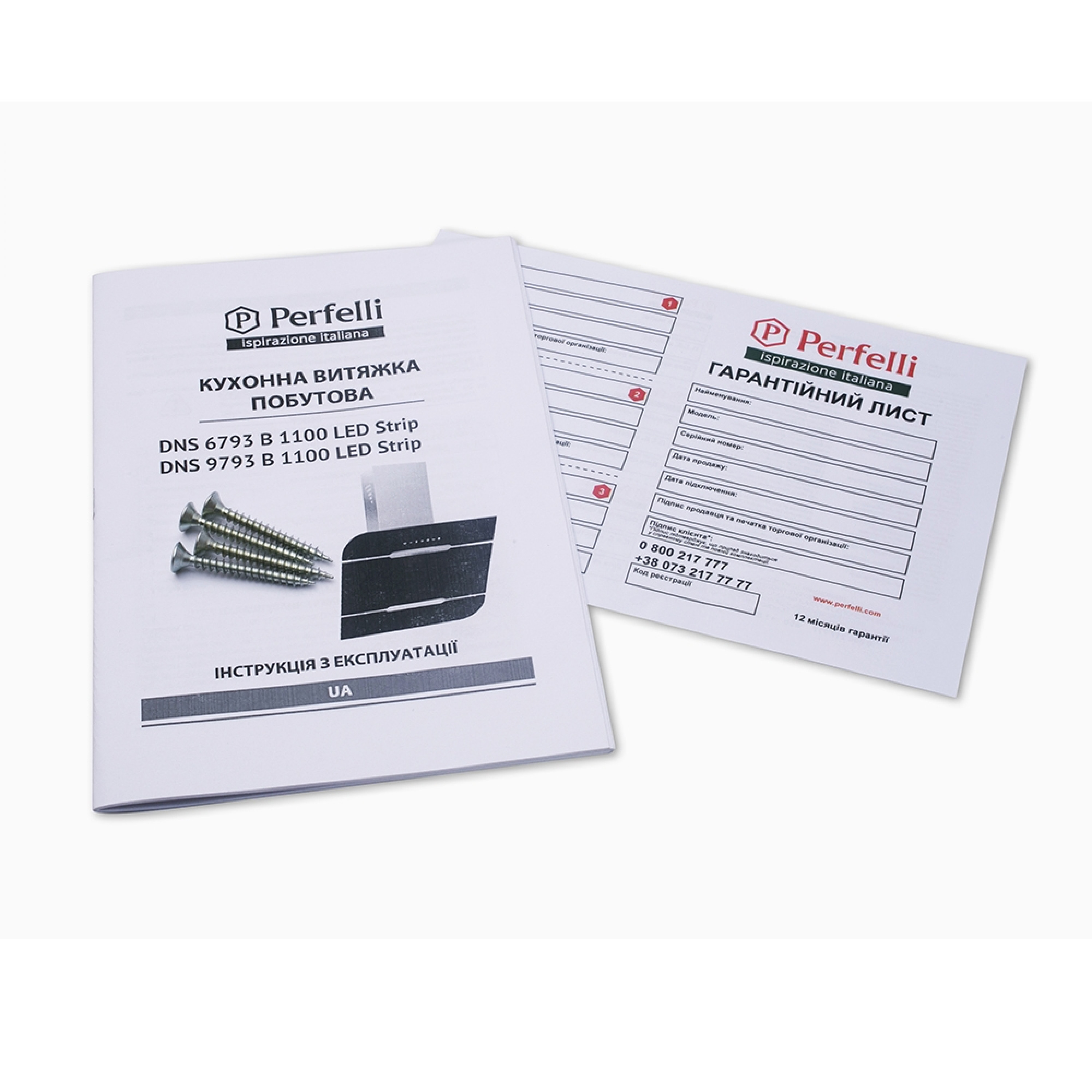 Perfelli 5902767154215 - зображення 7 Вытяжка декоративная наклонная Perfelli DNS 9793 B 1100 BL LED Strip - зображення 7