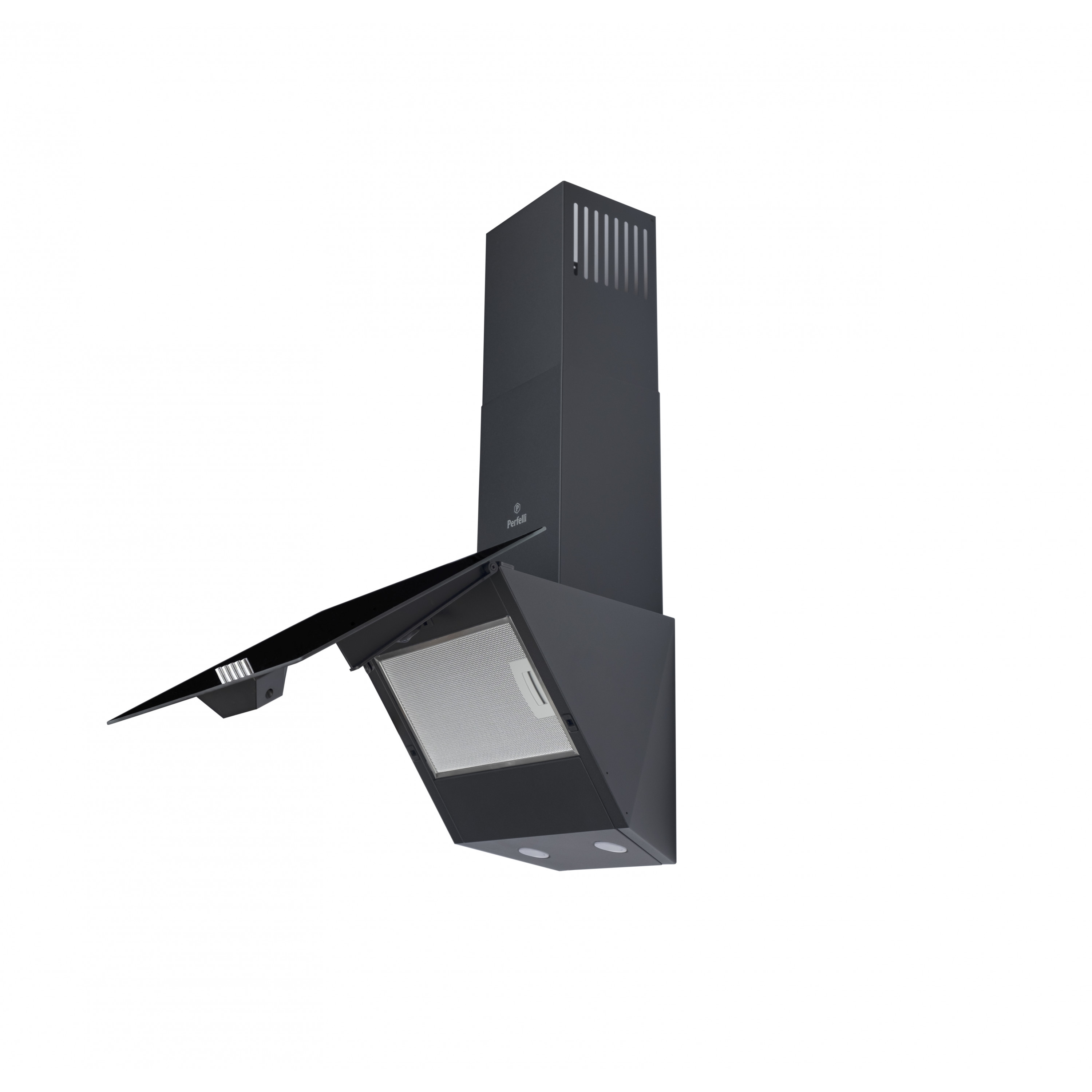 Perfelli 5902767158336 - зображення 6 Вытяжка декоративная наклонная Perfelli DN 5272 D 700 BL LED - зображення 6