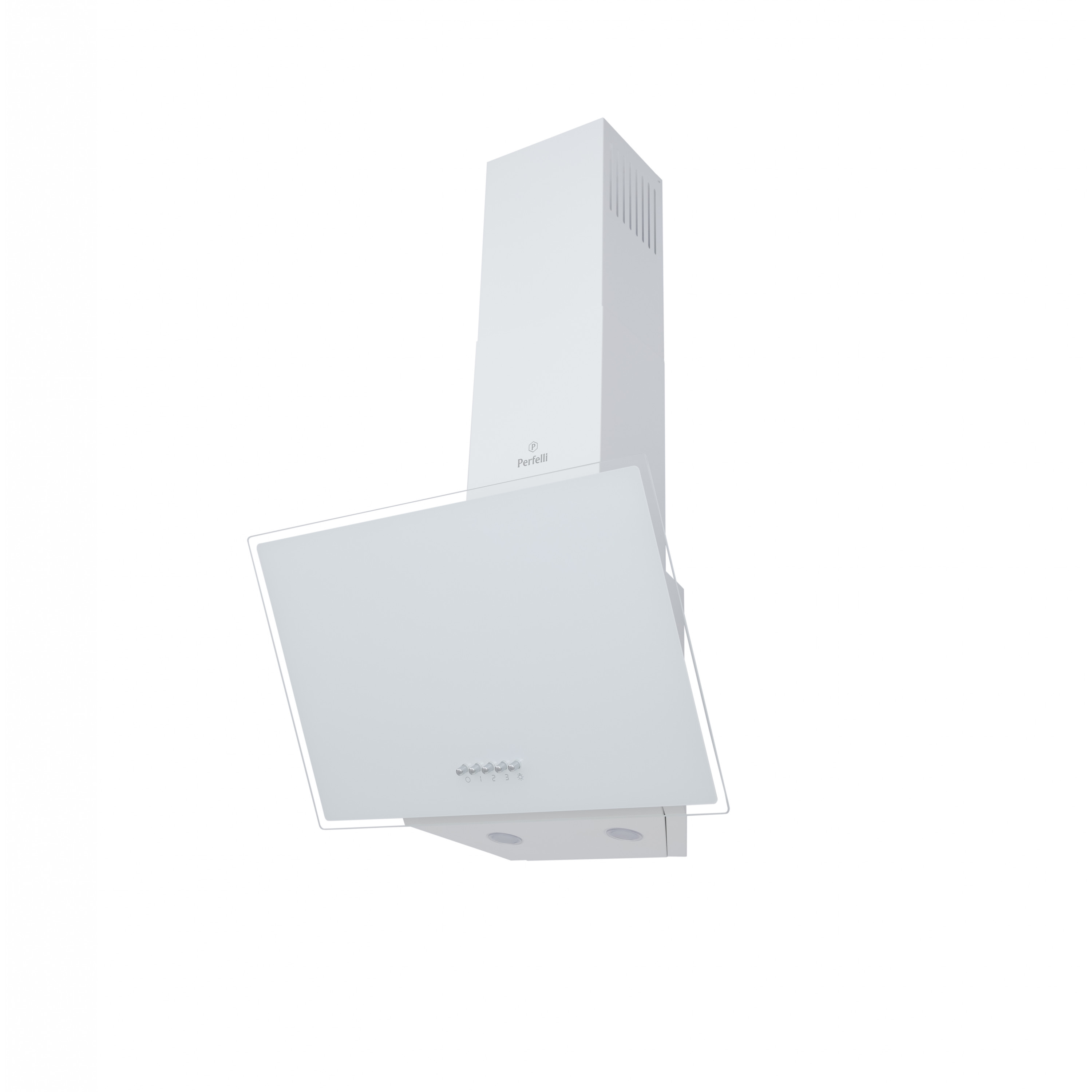 Perfelli 5902767158343 - зображення 3 Витяжка декоративна похила Perfelli DN 5272 D 700 WH LED - зображення 3