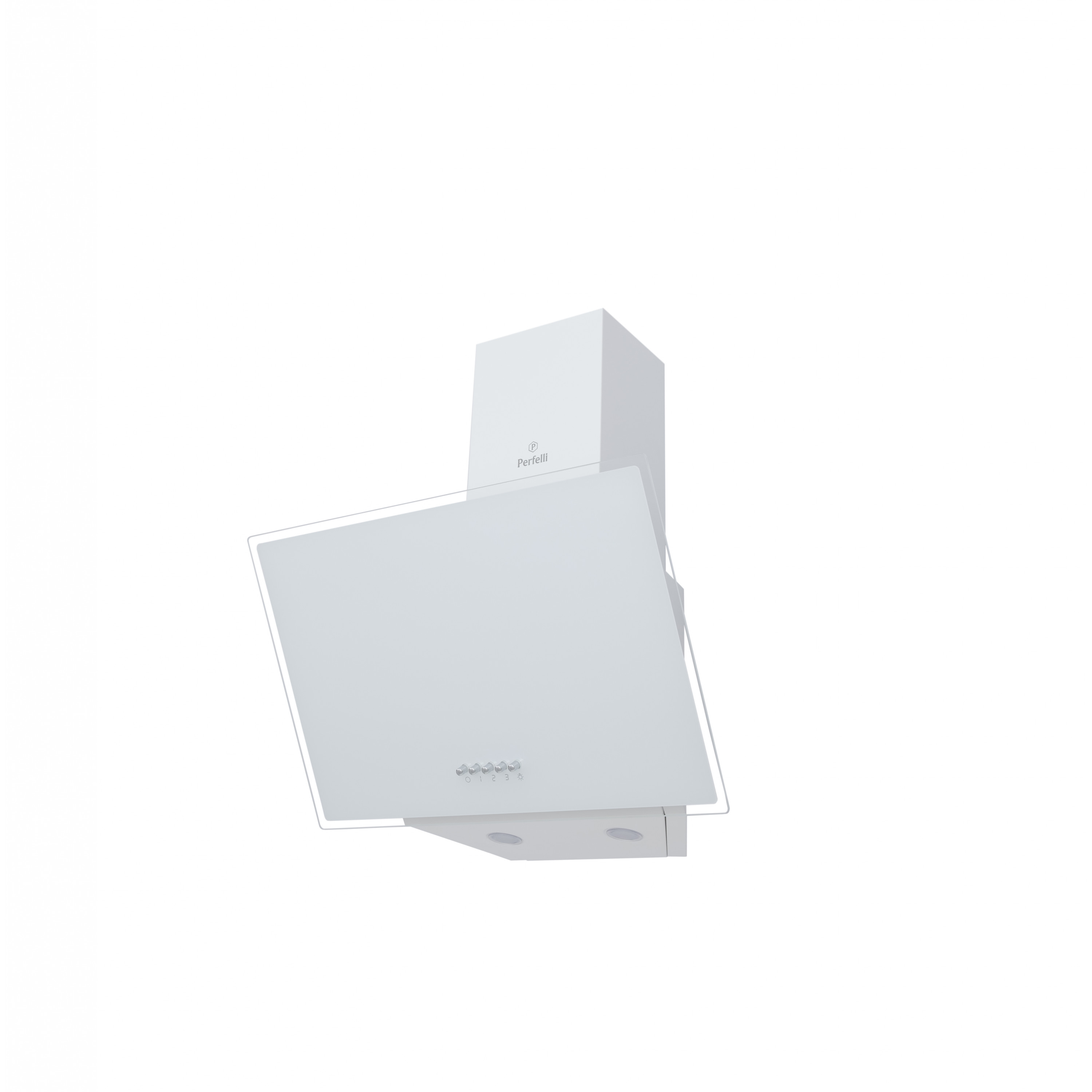 Perfelli 5902767158343 - зображення 4 Витяжка декоративна похила Perfelli DN 5272 D 700 WH LED - зображення 4