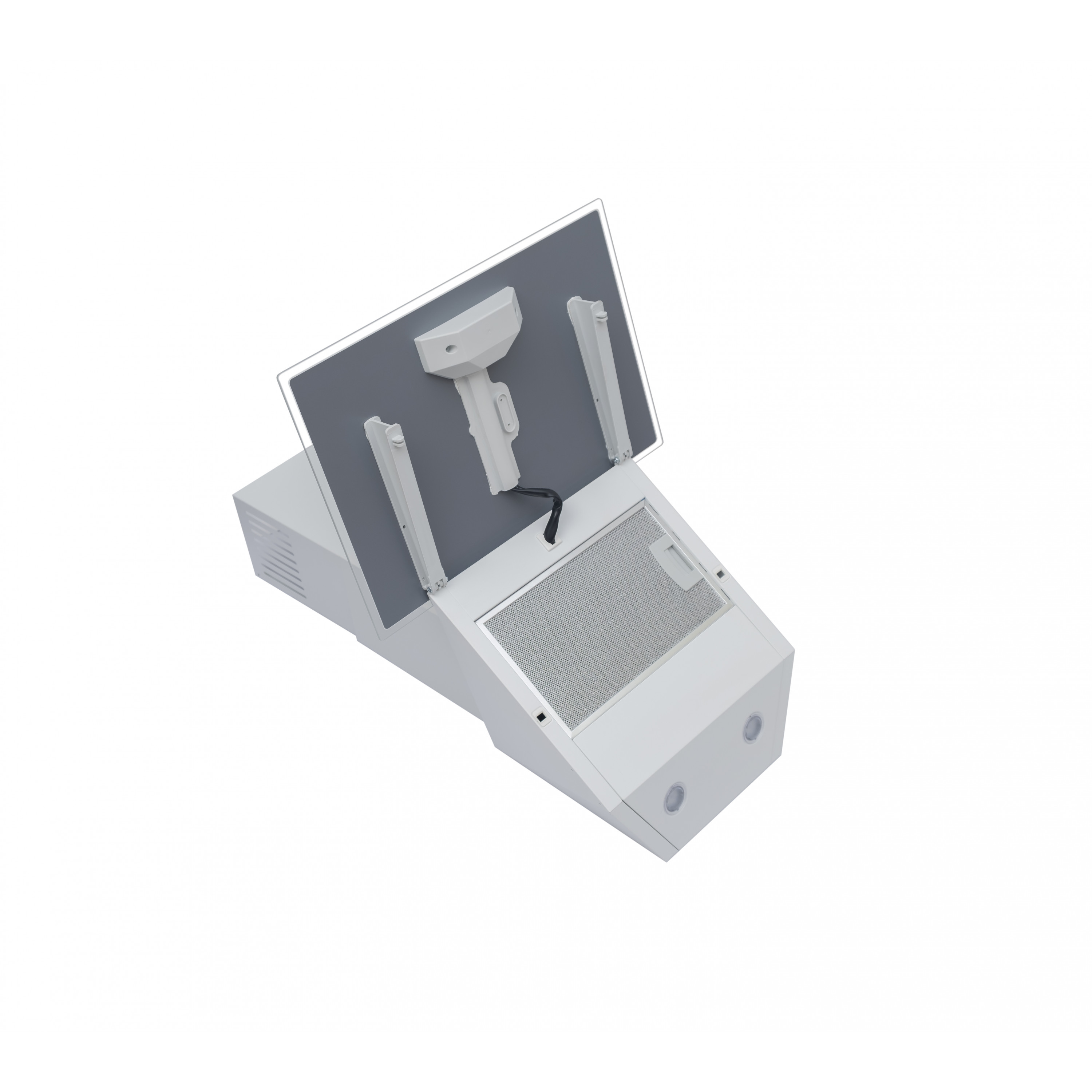 Perfelli 5902767158343 - зображення 7 Витяжка декоративна похила Perfelli DN 5272 D 700 WH LED - зображення 7