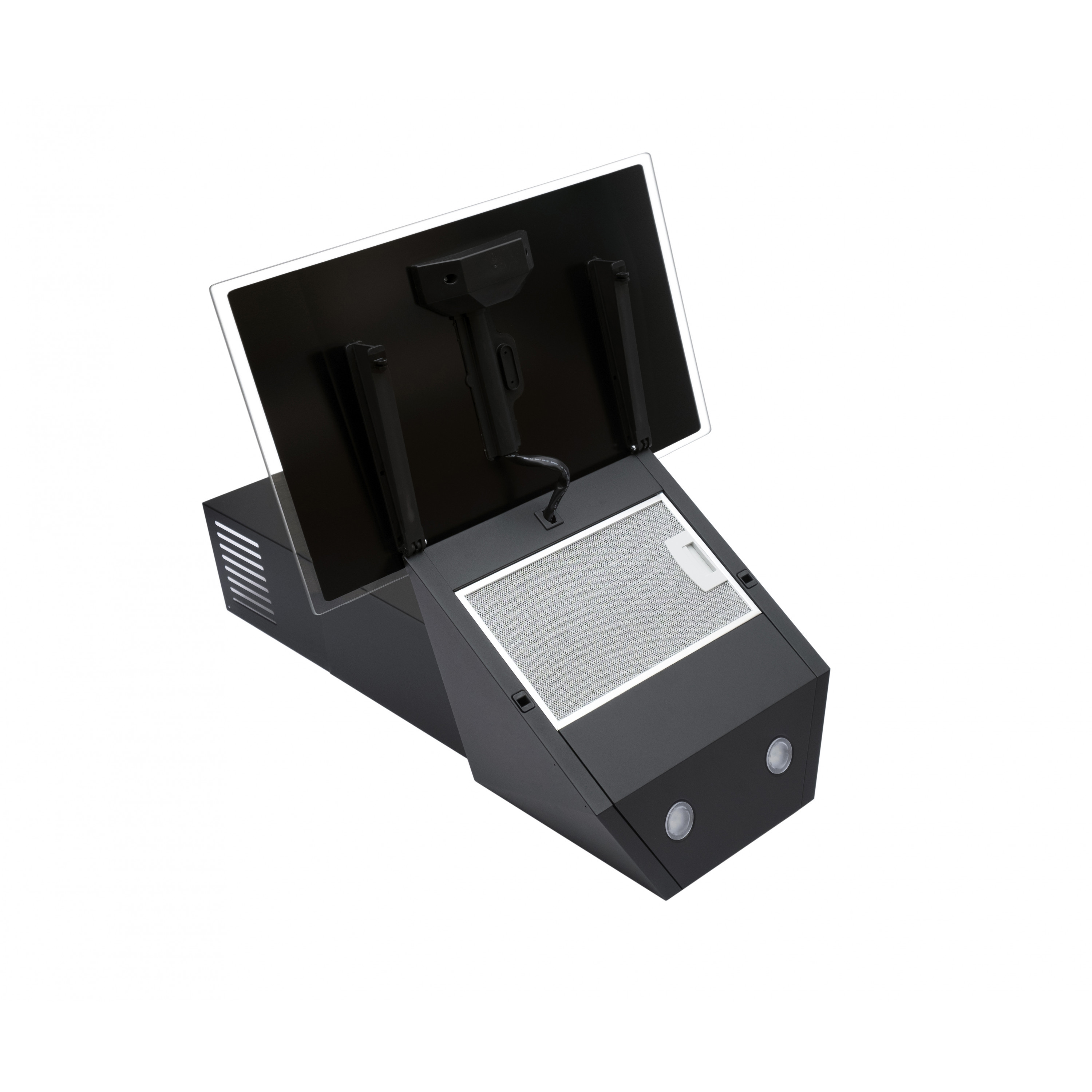Perfelli 5902767158381 - зображення 7 Витяжка декоративна похила Perfelli DN 6272 D 700 BL LED - зображення 7