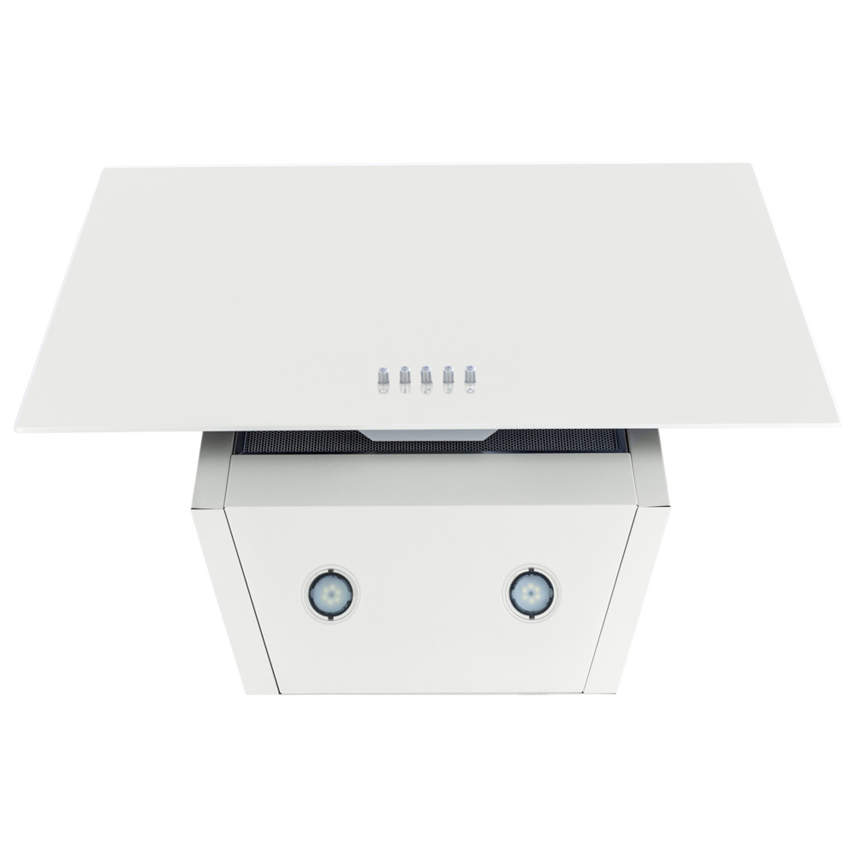 Вытяжка декоративная наклонная Perfelli DN 6422 D 850 WH LED - зображення 6