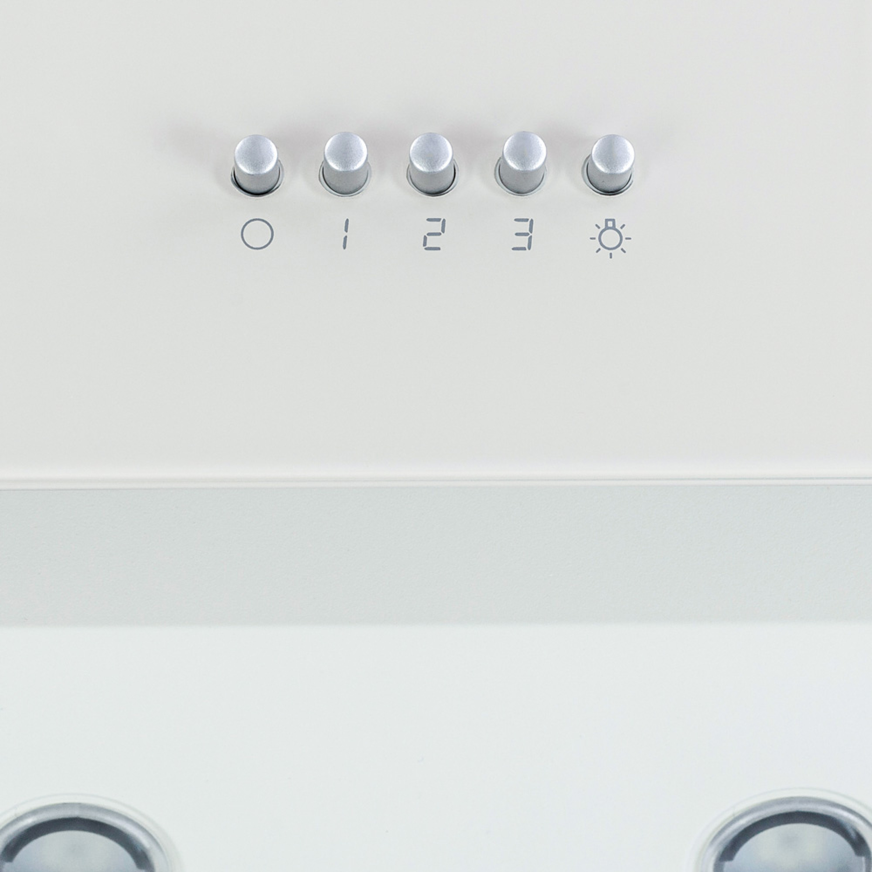 Вытяжка декоративная наклонная Perfelli DN 6422 D 850 WH LED - зображення 8