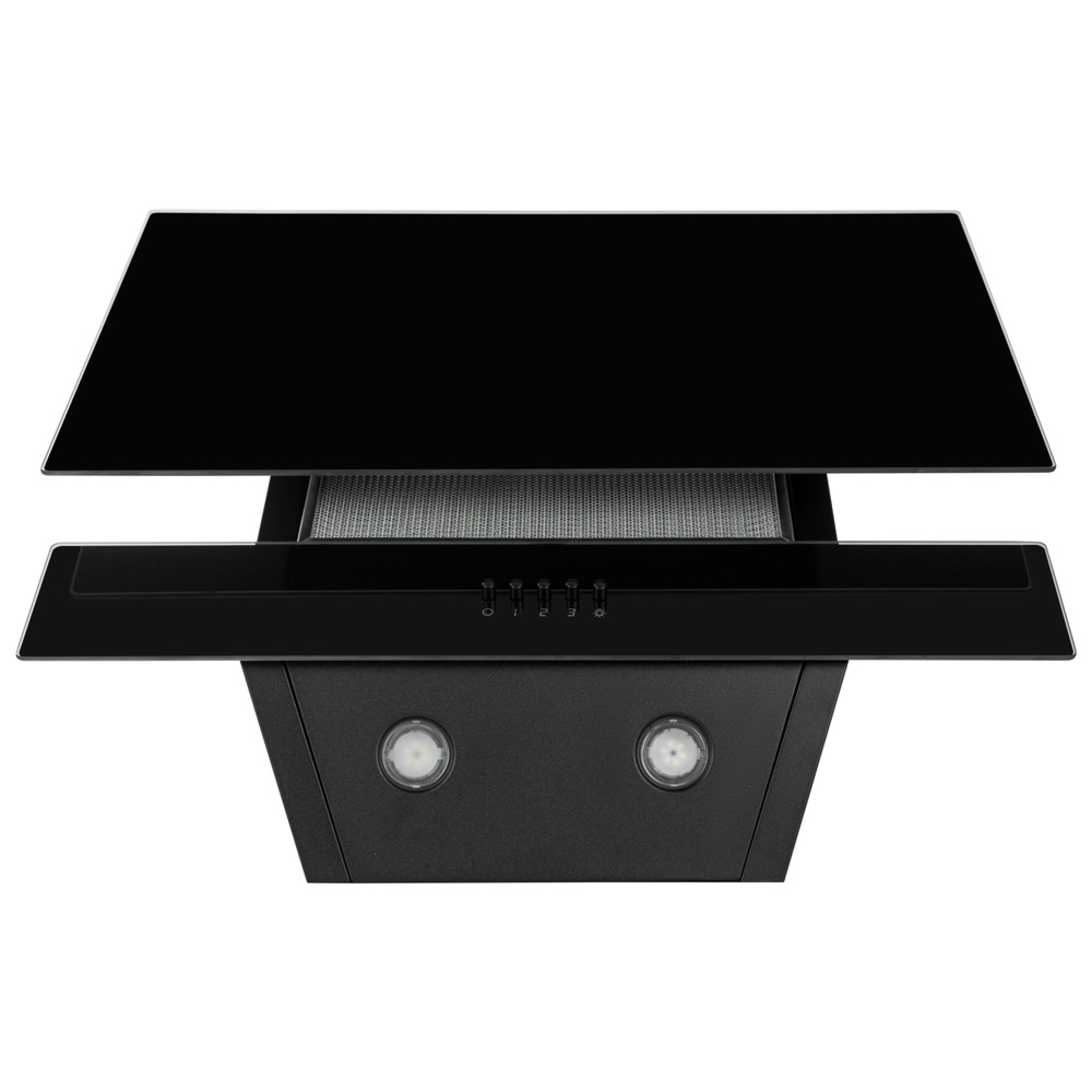 Вытяжка декоративная наклонная Perfelli DN 6452 D 850 BL LED - зображення 6