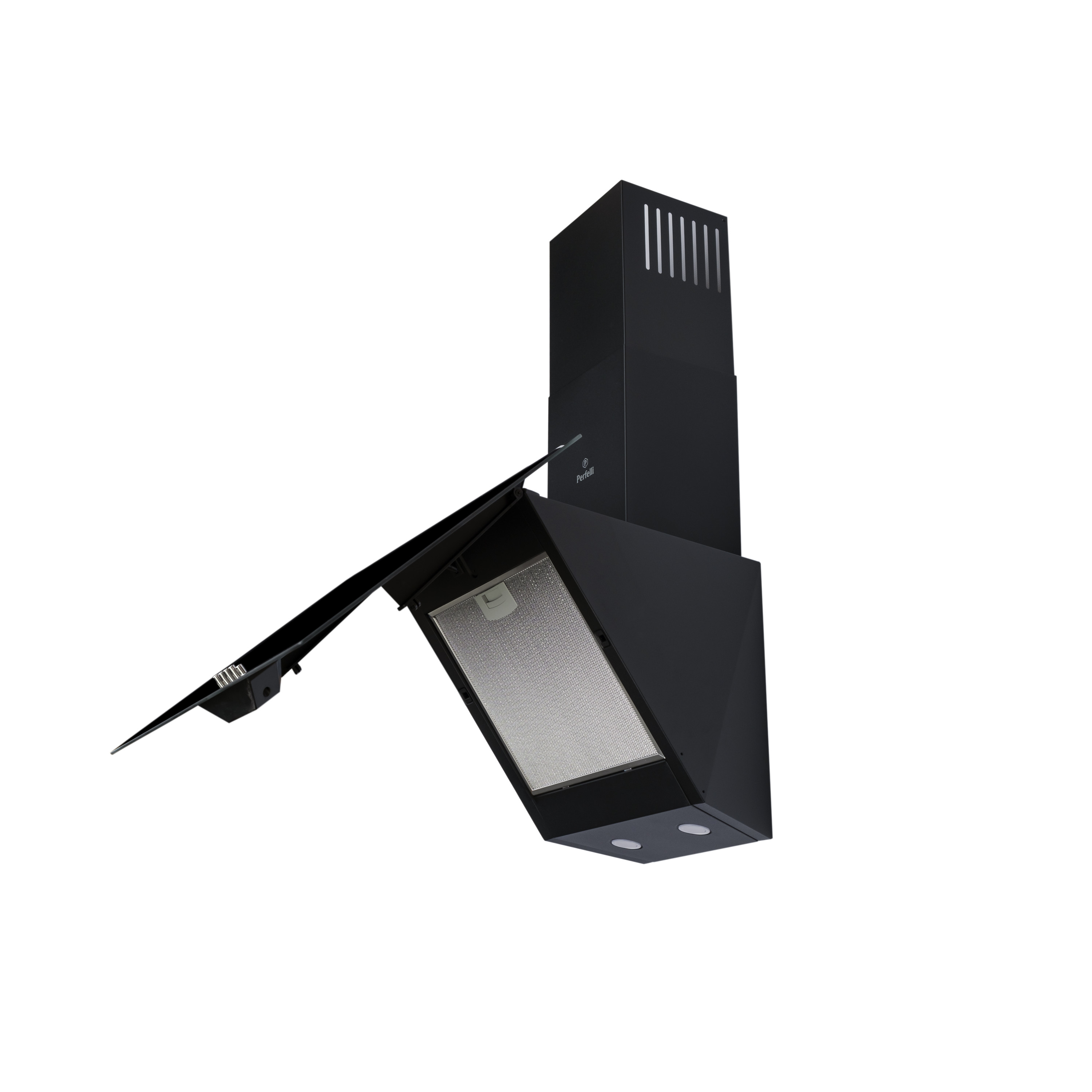 Perfelli 5902767158459 - зображення 6 Вытяжка декоративная наклонная Perfelli DN 6472 D 850 BL LED - зображення 6