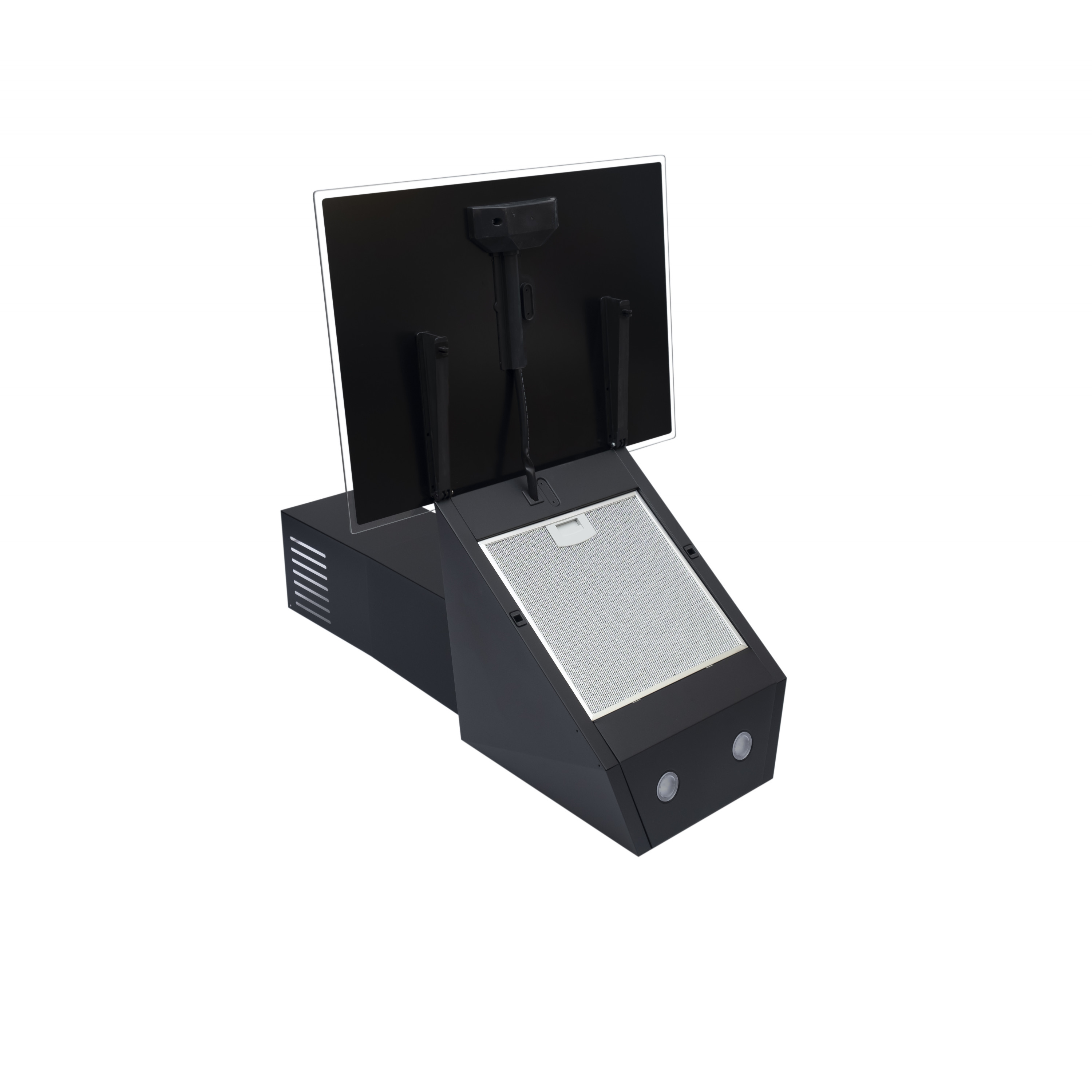 Perfelli 5902767158459 - зображення 7 Вытяжка декоративная наклонная Perfelli DN 6472 D 850 BL LED - зображення 7