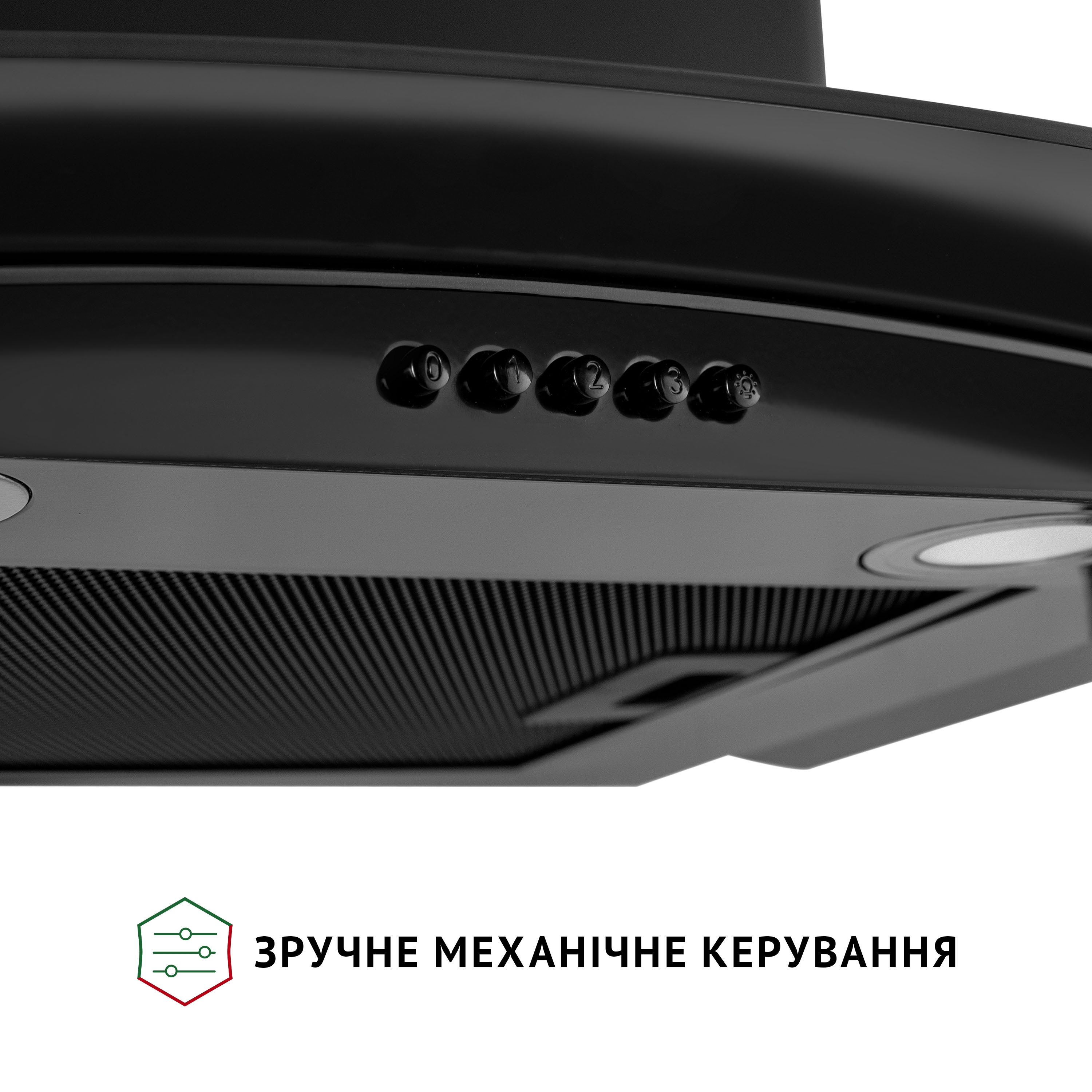Вытяжка декоративная со стеклом Perfelli GRASSI 6HMB NERO - зображення 6