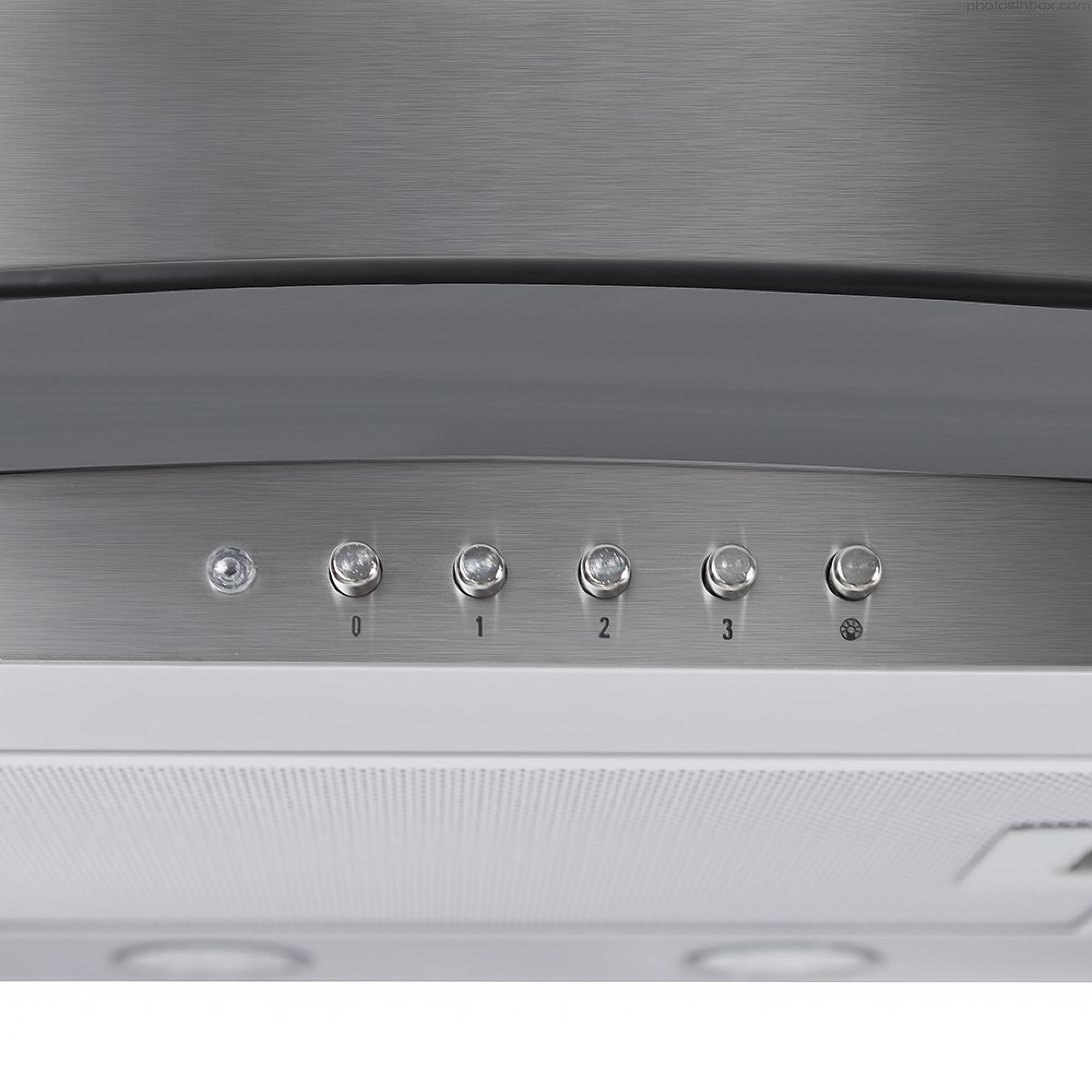 Вытяжка декоративная со стеклом Perfelli G 6341 I - зображення 4