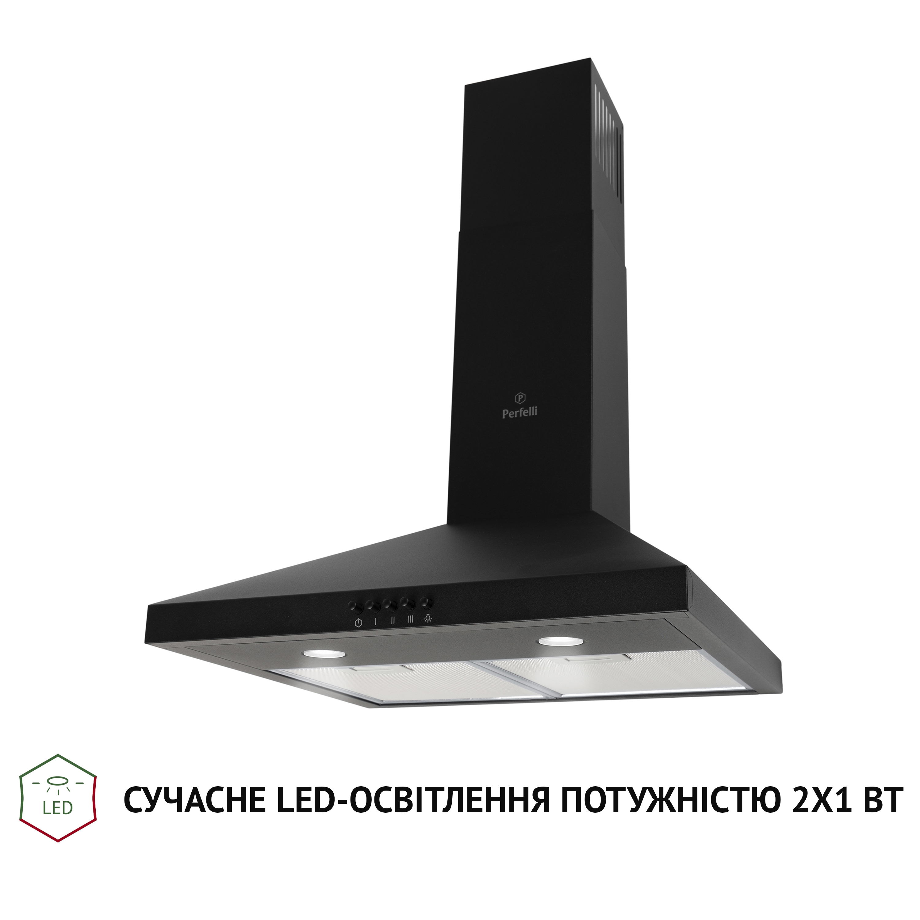 Perfelli 5902767158725 - зображення 3 Вытяжка купольная Perfelli K 5202 BL 700 LED - зображення 3