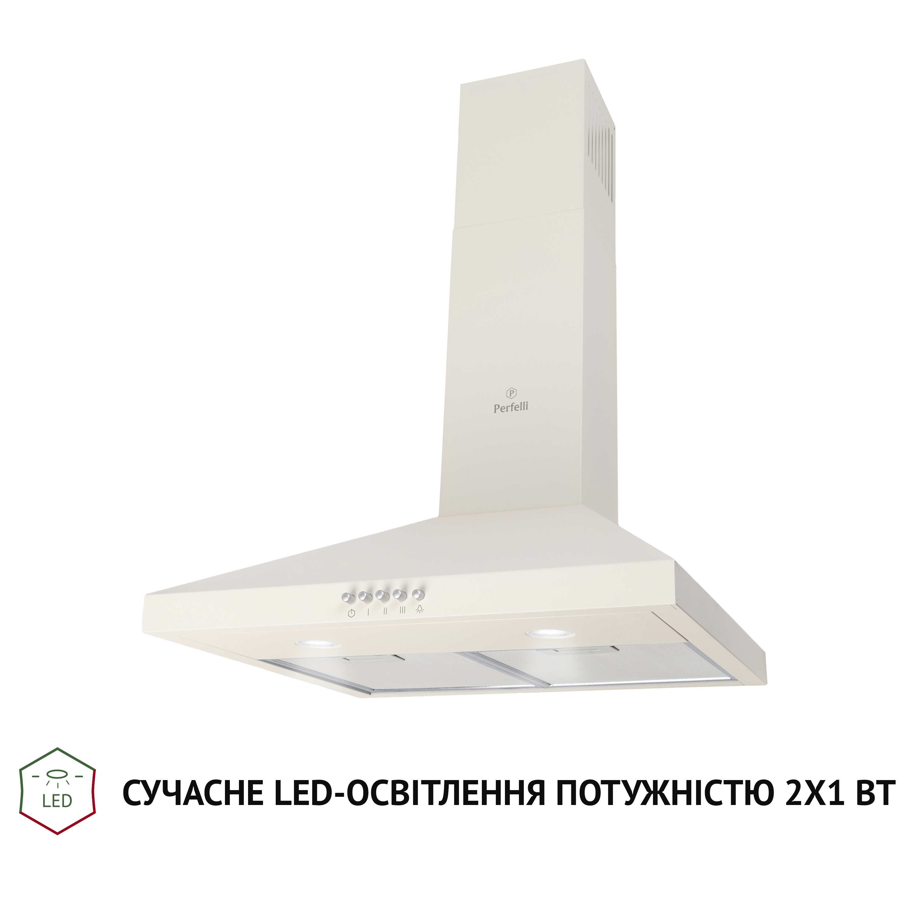 Вытяжка купольная Perfelli K 5202 IV 700 LED - зображення 3