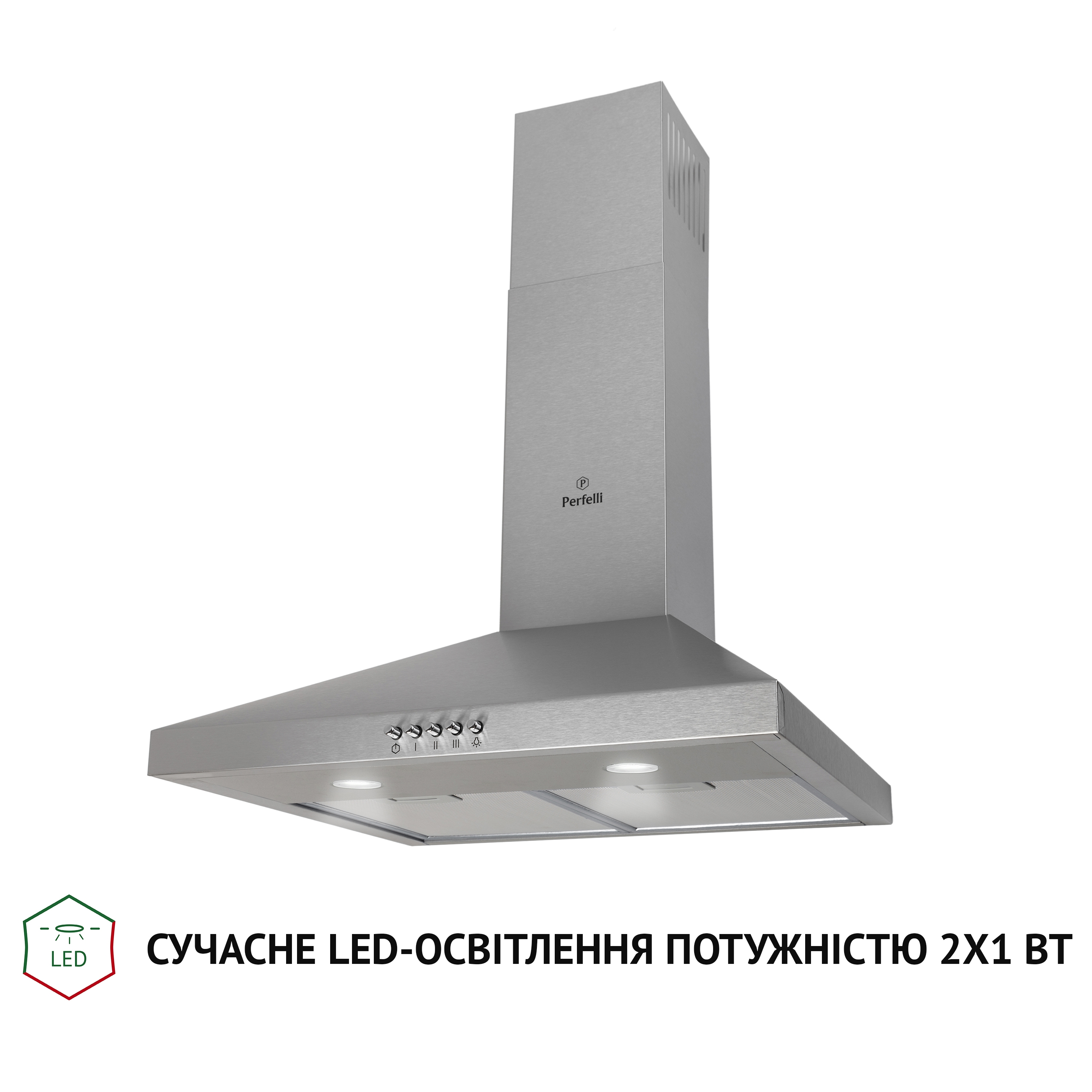 Вытяжка купольная Perfelli K 5202 I 700 LED - зображення 3