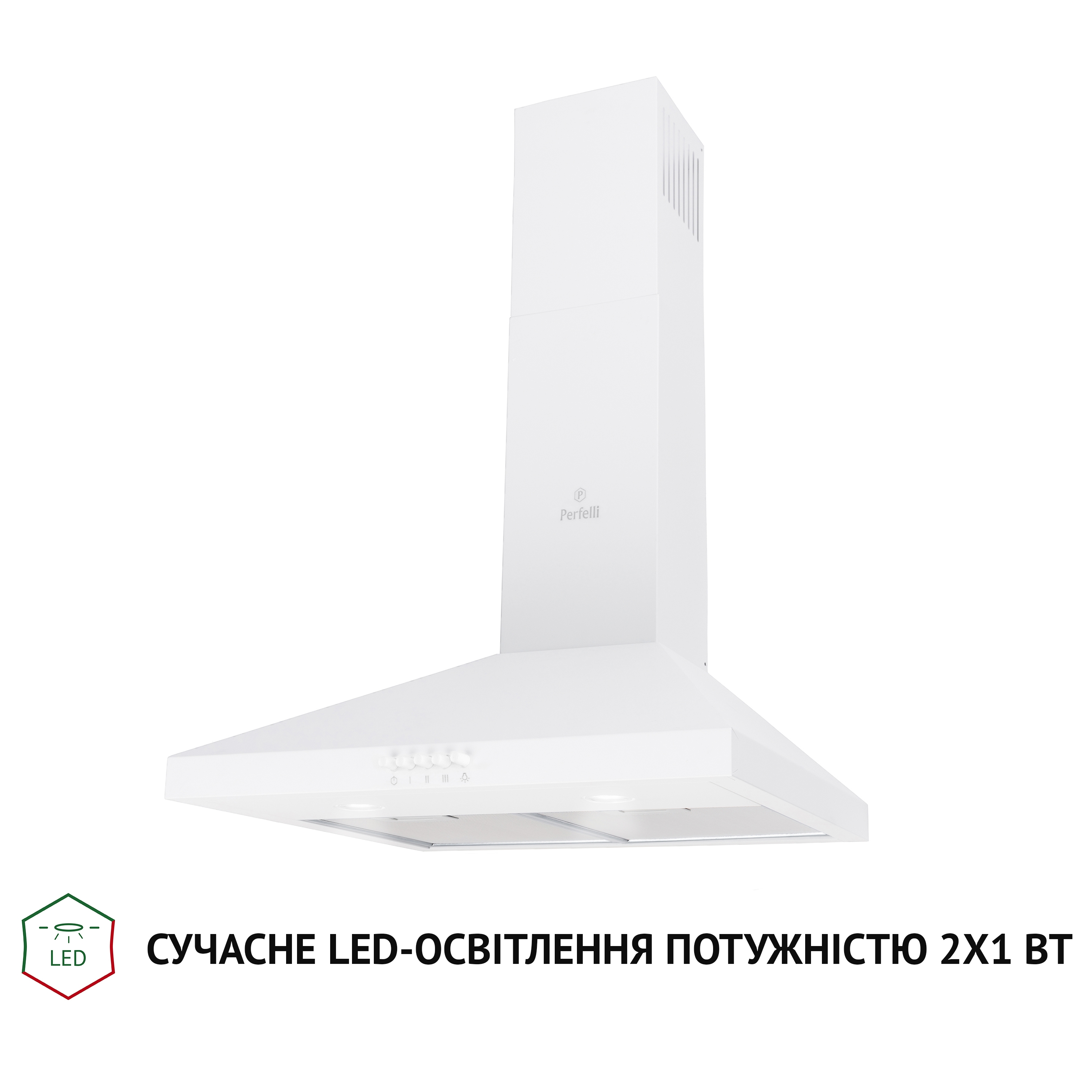Вытяжка купольная Perfelli K 5202 WH 700 LED - зображення 3