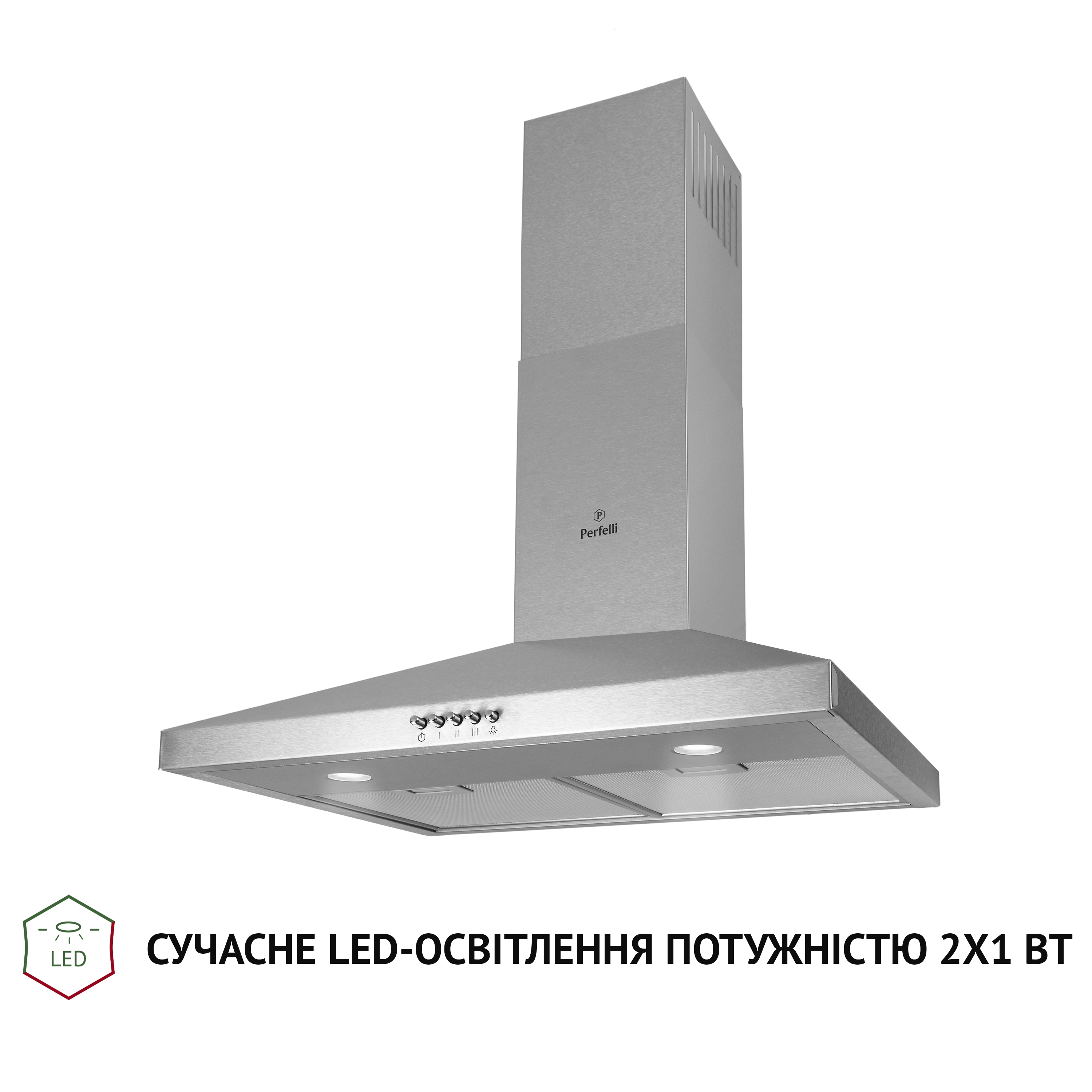 Витяжка купольна Perfelli K 6202 I 700 LED - зображення 3