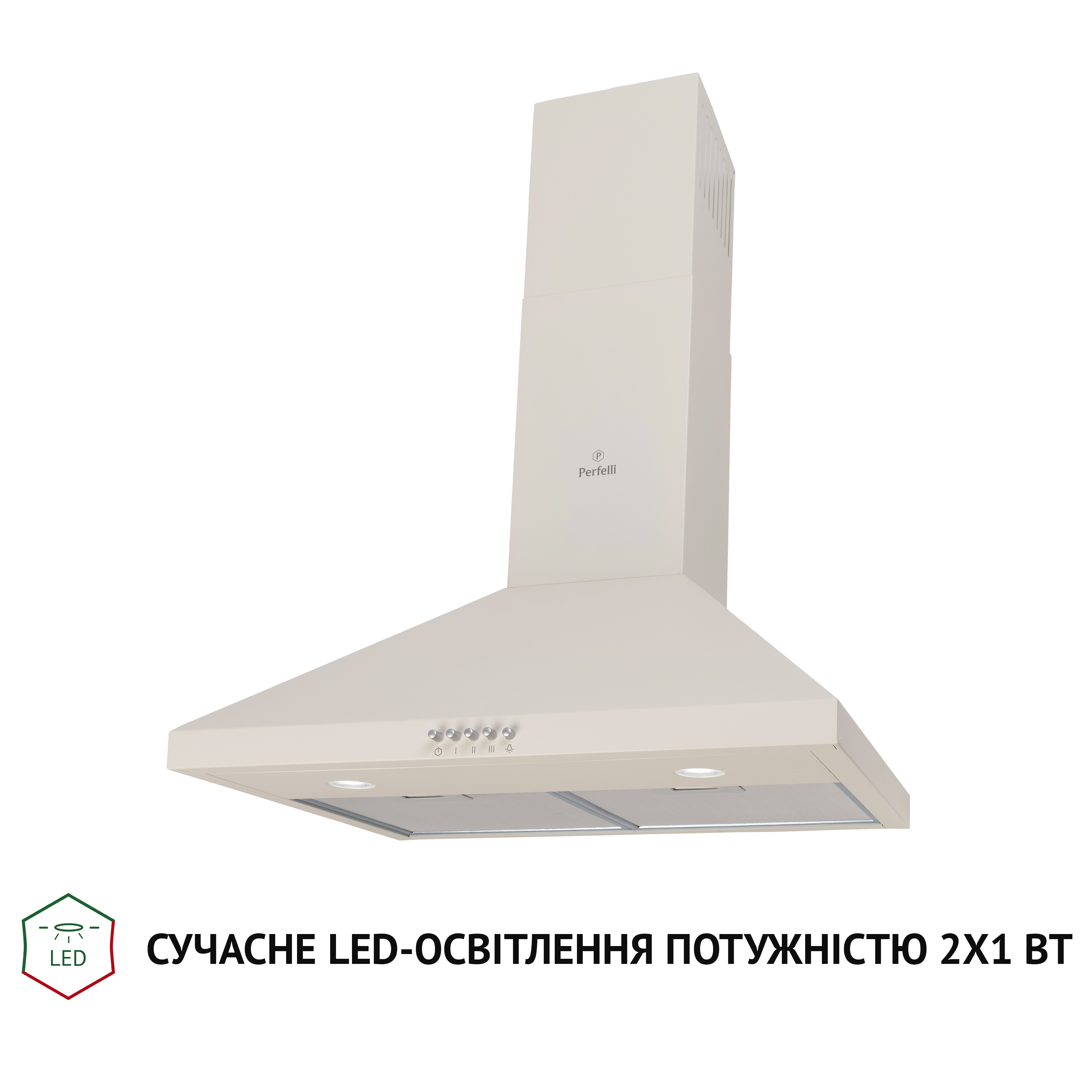 Витяжка купольна Perfelli K 6402 IV 850 LED - зображення 3