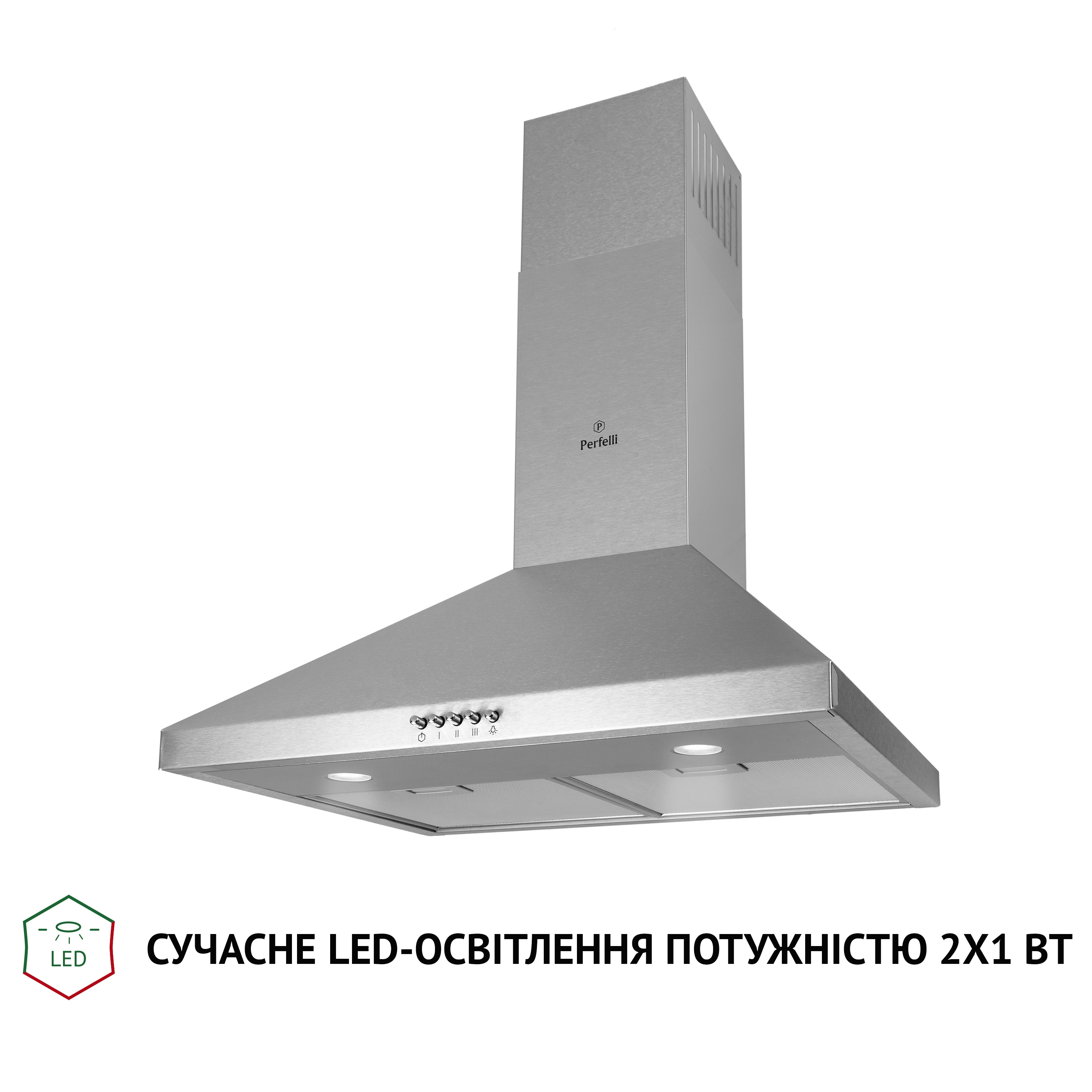Вытяжка купольная Perfelli K 6402 I 850 LED - зображення 3