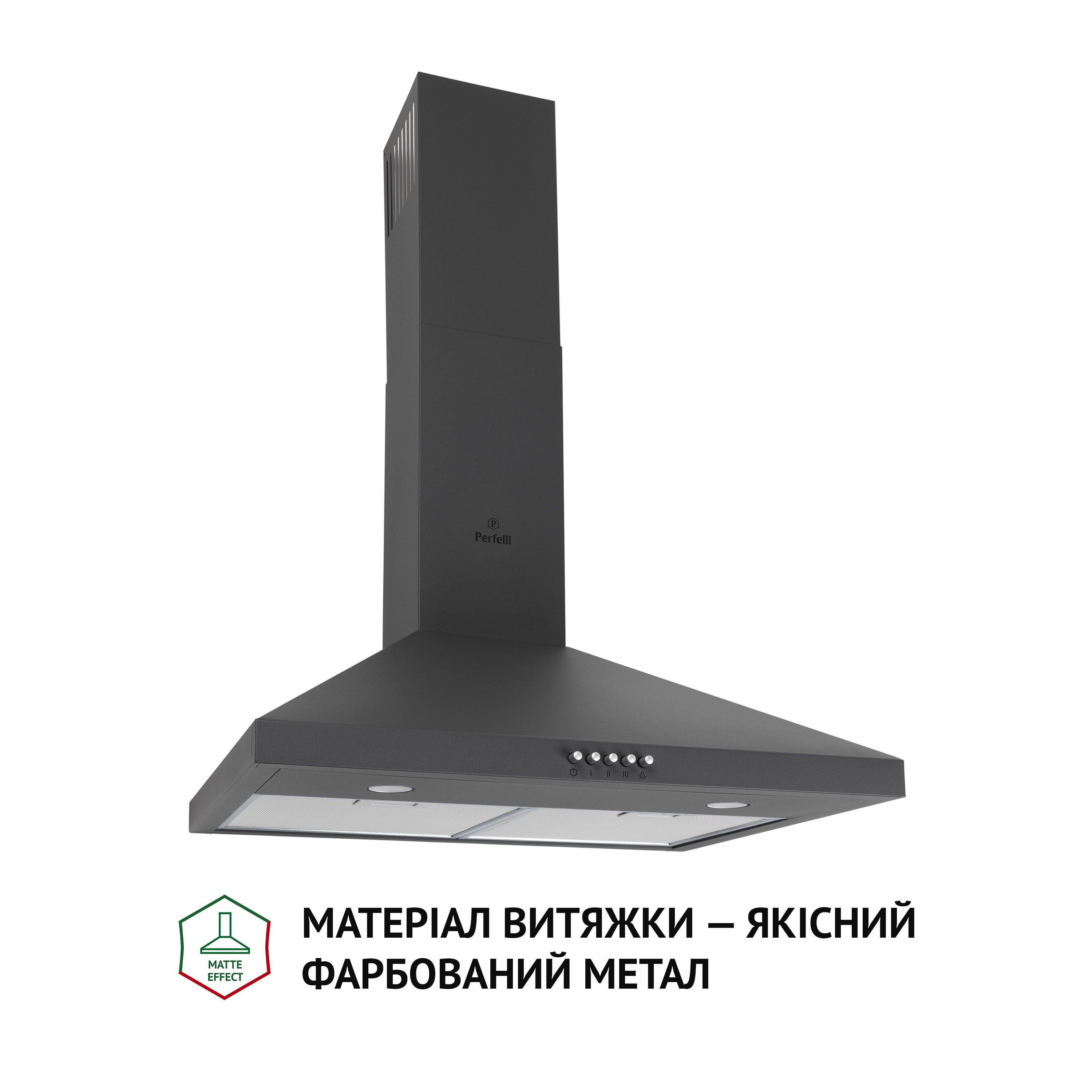 Perfelli 5902767158817 - зображення 2 Витяжка купольна Perfelli K 6402 SG 850 LED - зображення 2