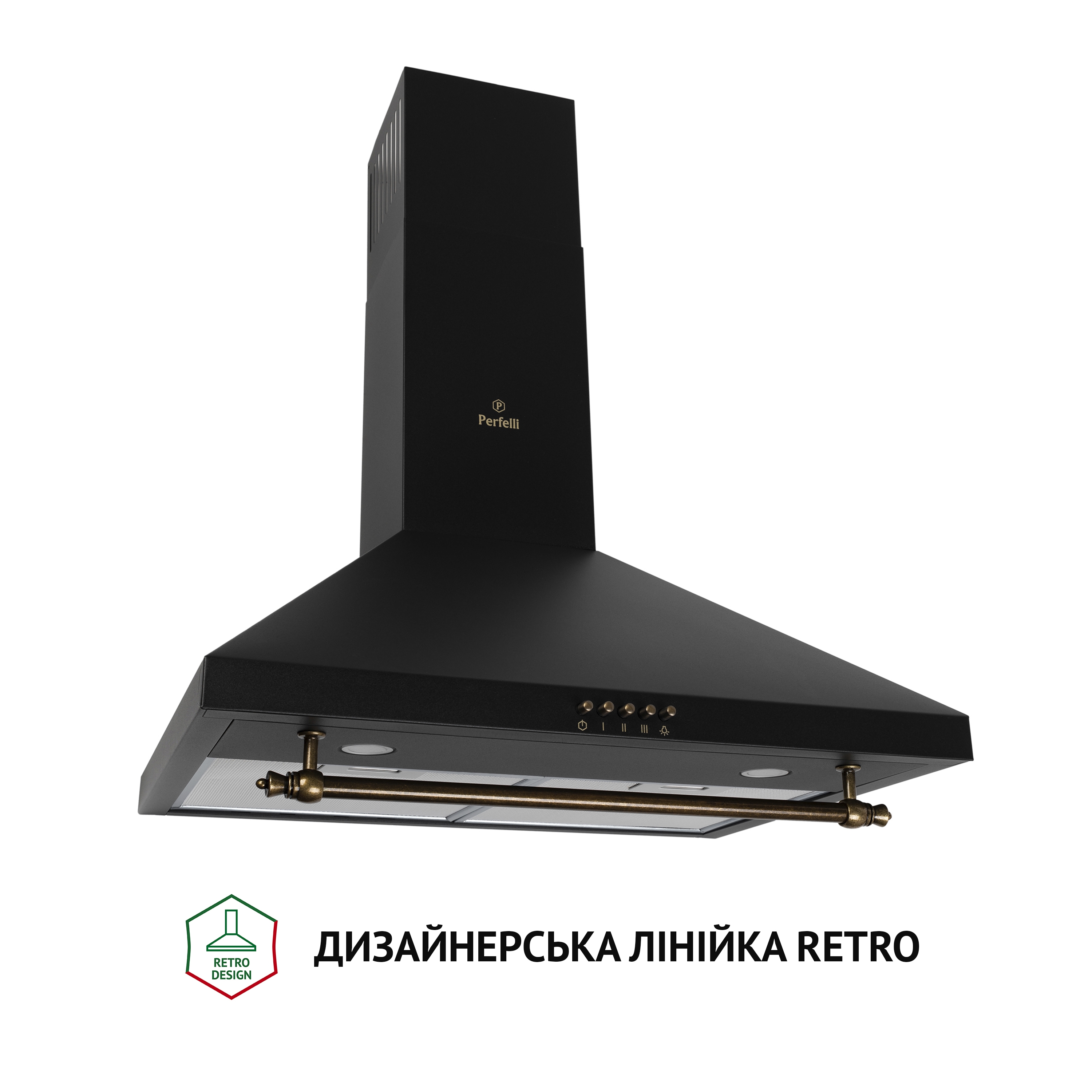 Вытяжка купольная Perfelli K 6432 BL 850 LED RETRO - зображення 2