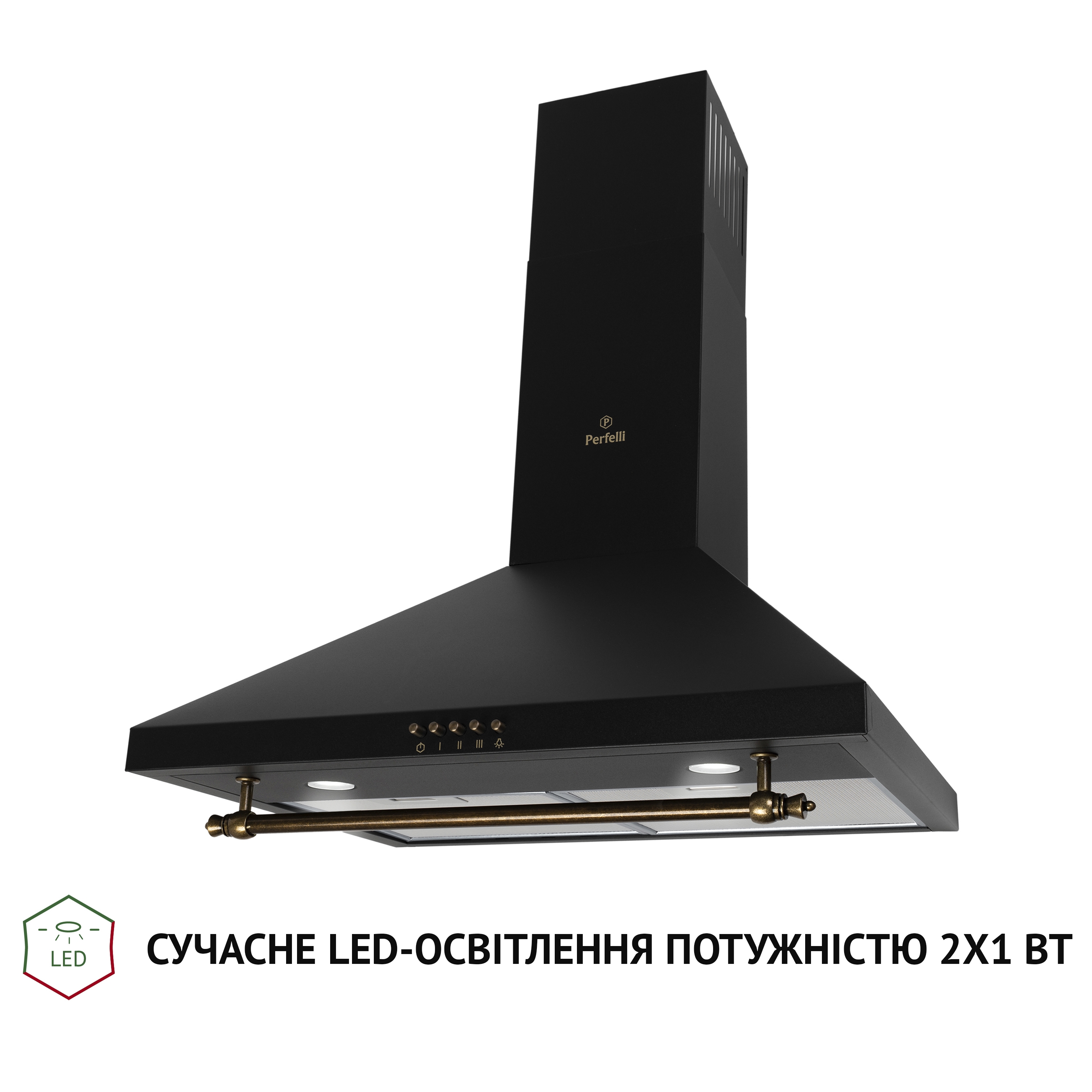 Вытяжка купольная Perfelli K 6432 BL 850 LED RETRO - зображення 3