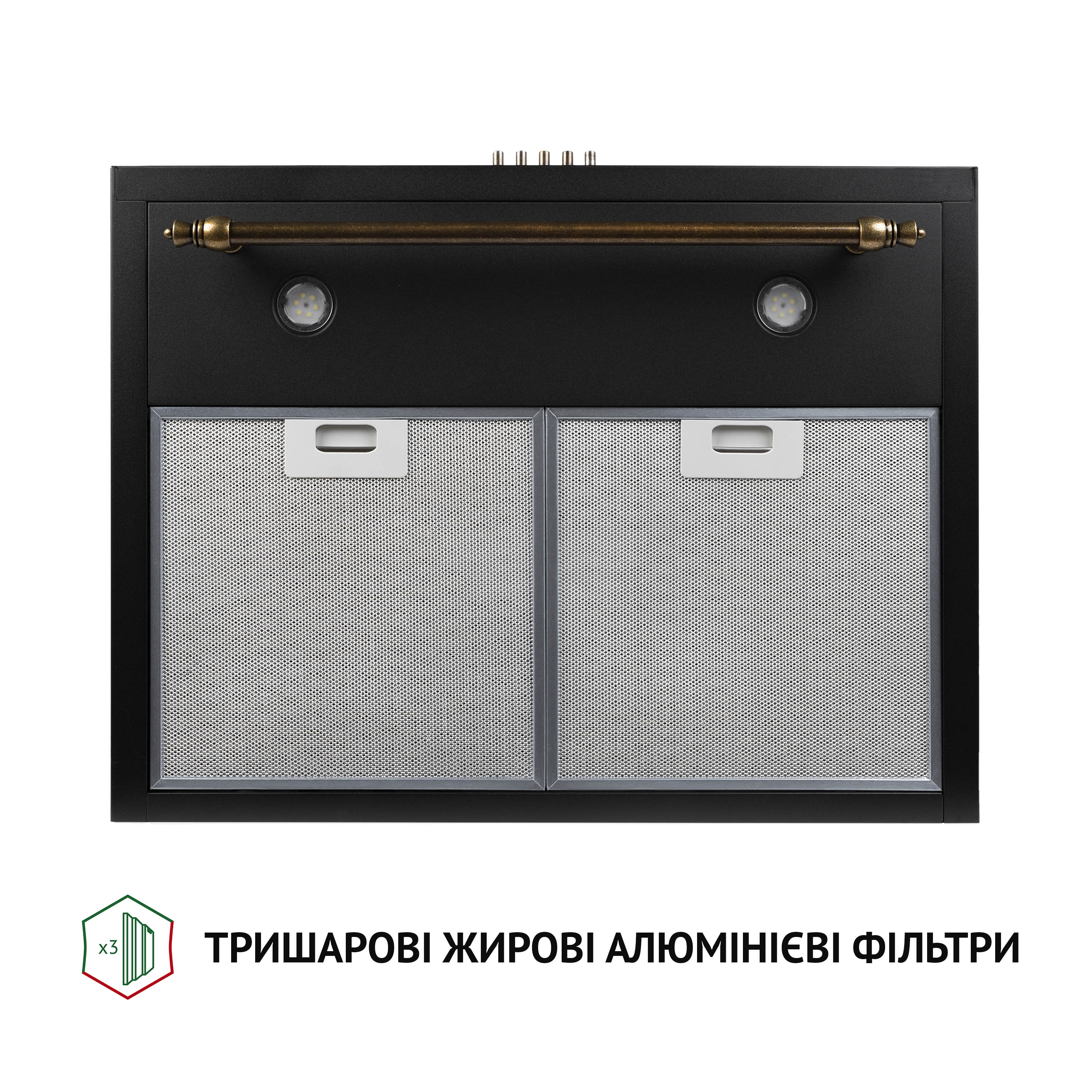 Вытяжка купольная Perfelli K 6432 BL 850 LED RETRO - зображення 5