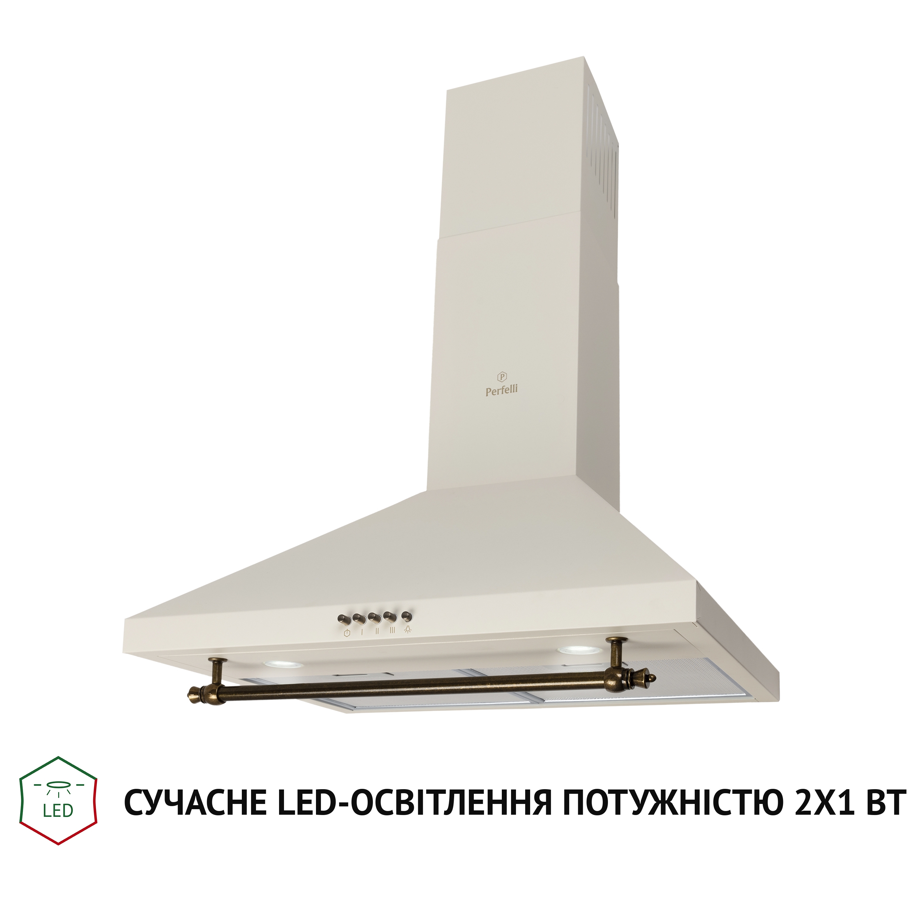 Вытяжка купольная Perfelli K 6432 IV 850 LED RETRO - зображення 3