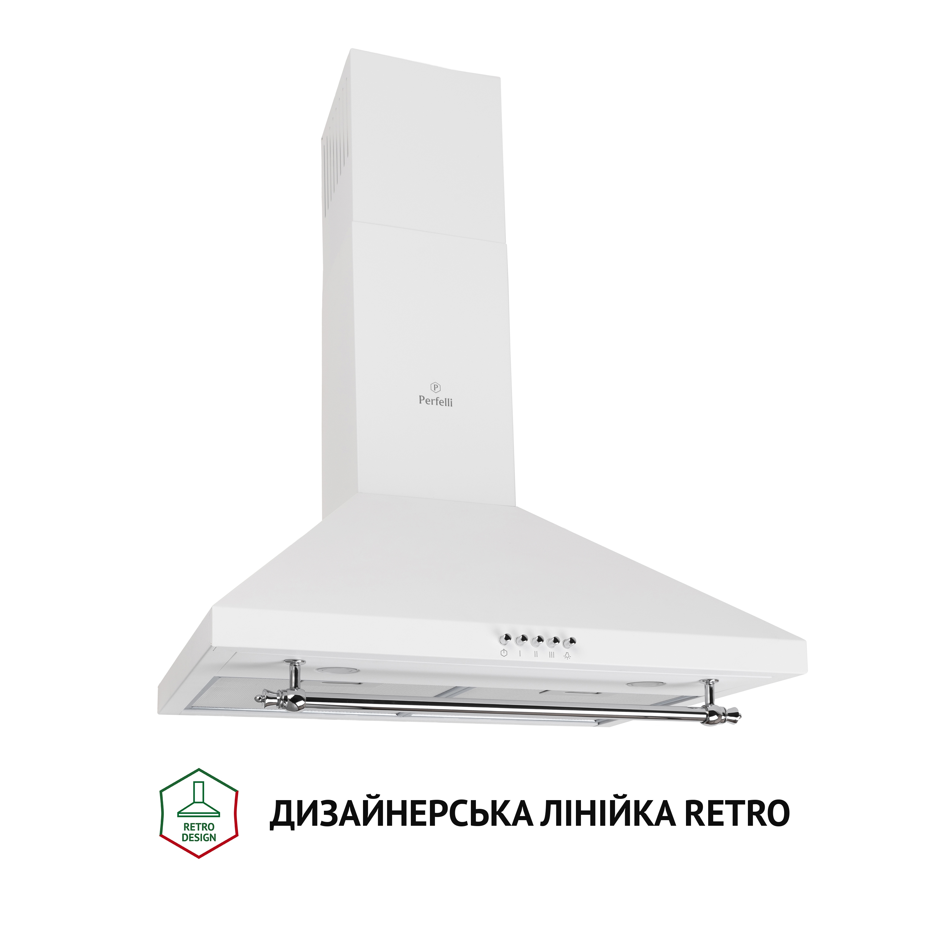 Витяжка купольна Perfelli K 6432 WH 850 LED RETRO - зображення 2