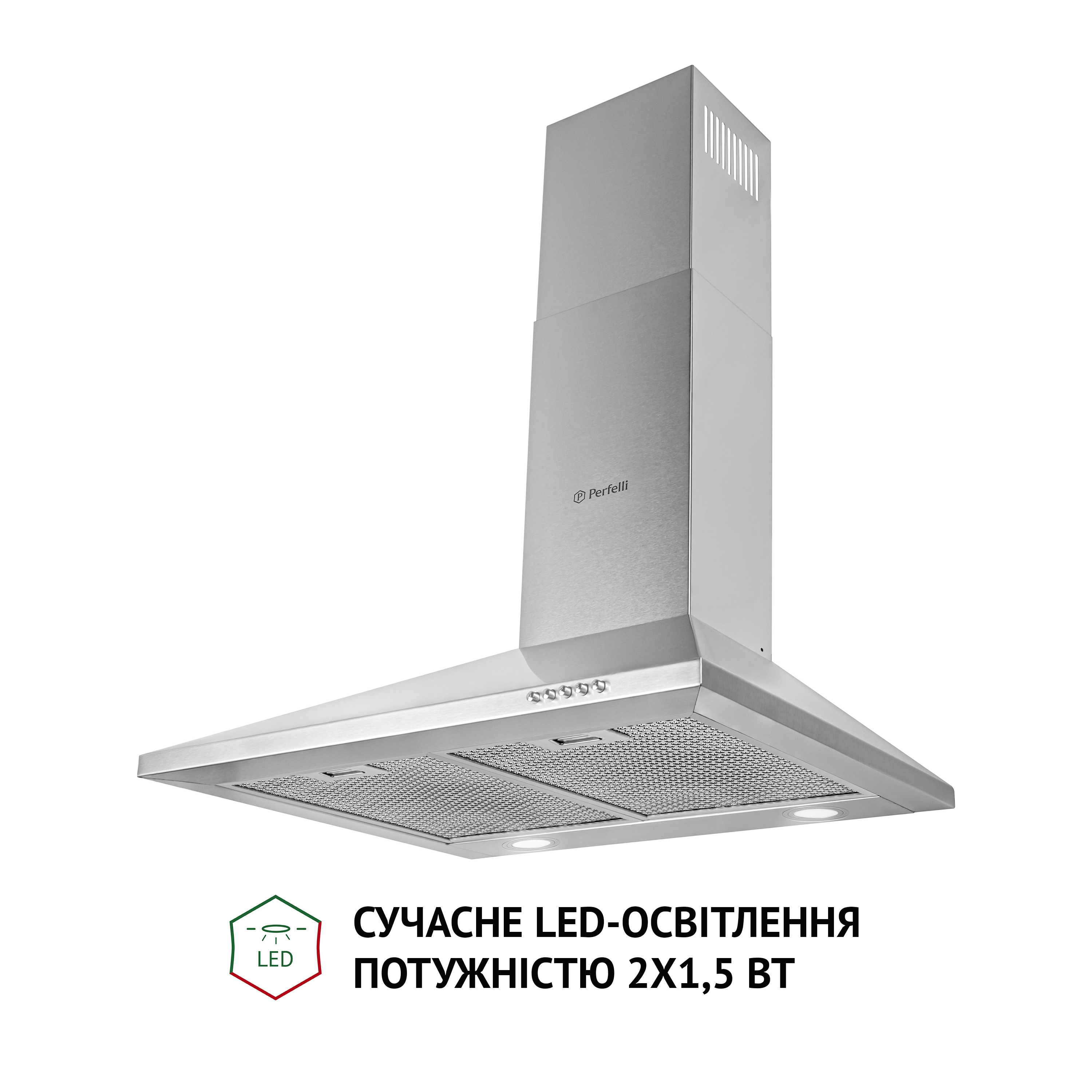 Perfelli 5902767159586 - зображення 3 Витяжка купольна Perfelli K 6610 I 1000 LED - зображення 3