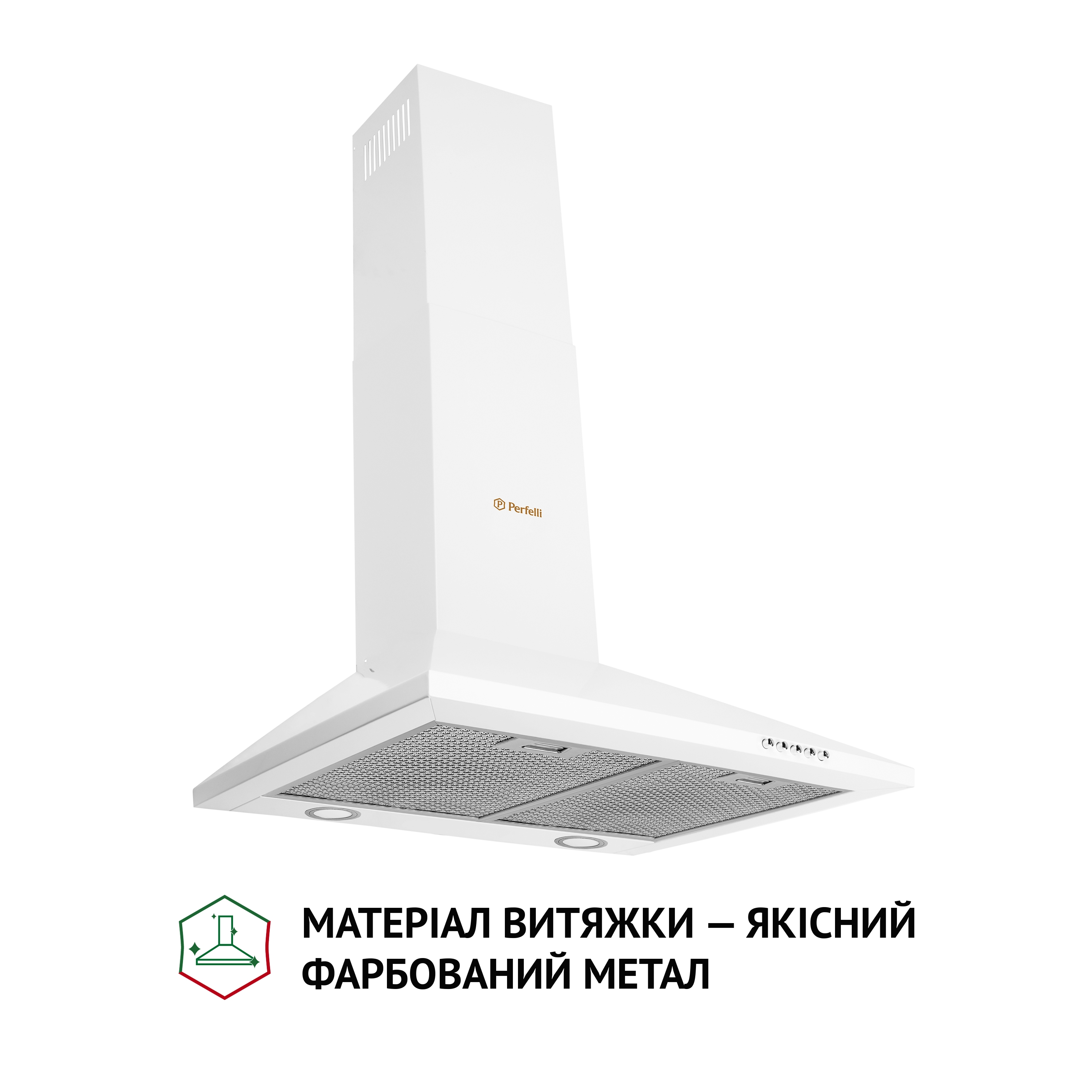 Витяжка купольна Perfelli K 6610 WH 1000 LED - зображення 2