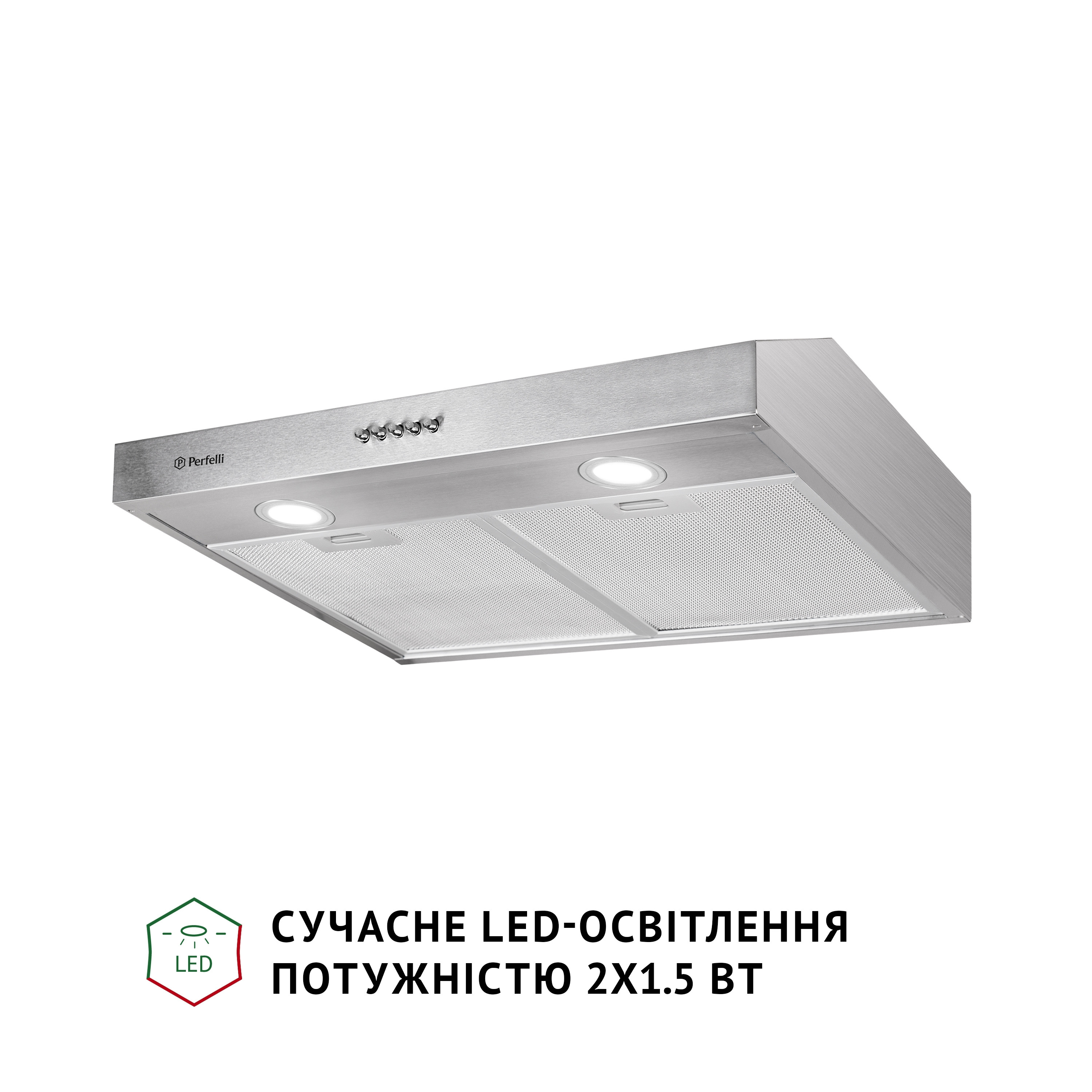Витяжка плоска Perfelli PL 5002 I LED - зображення 2
