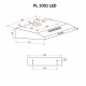 Витяжка плоска Perfelli PL 5002 W LED - зображення 10