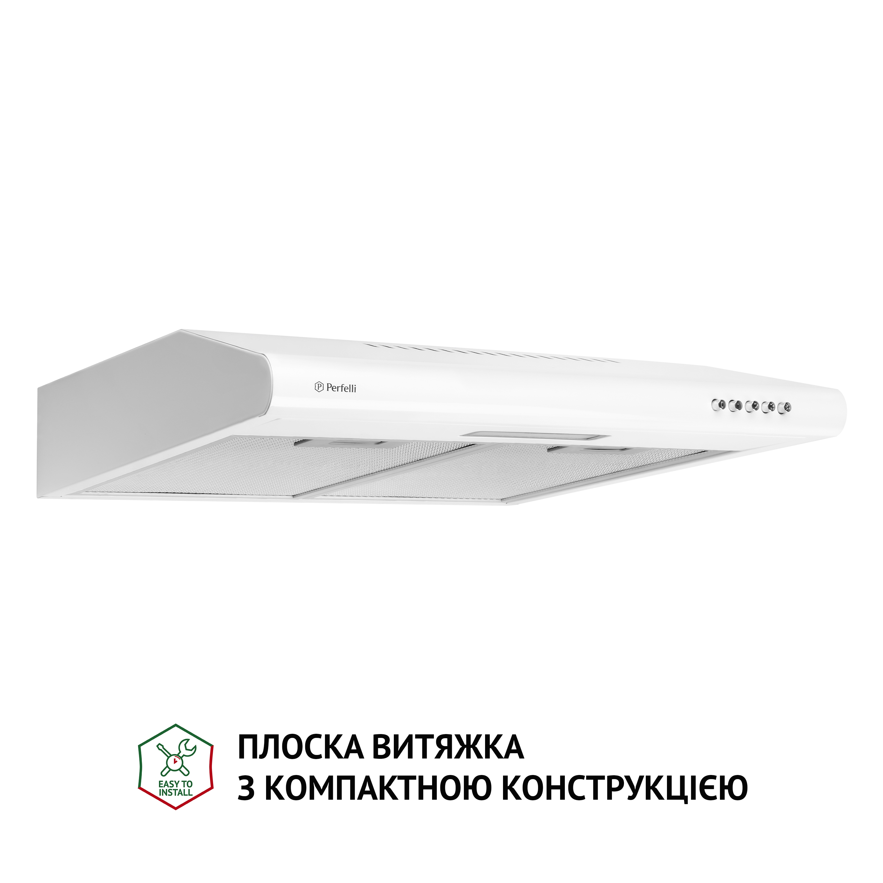 Витяжка плоска Perfelli PL 5124 WH LED - зображення 2
