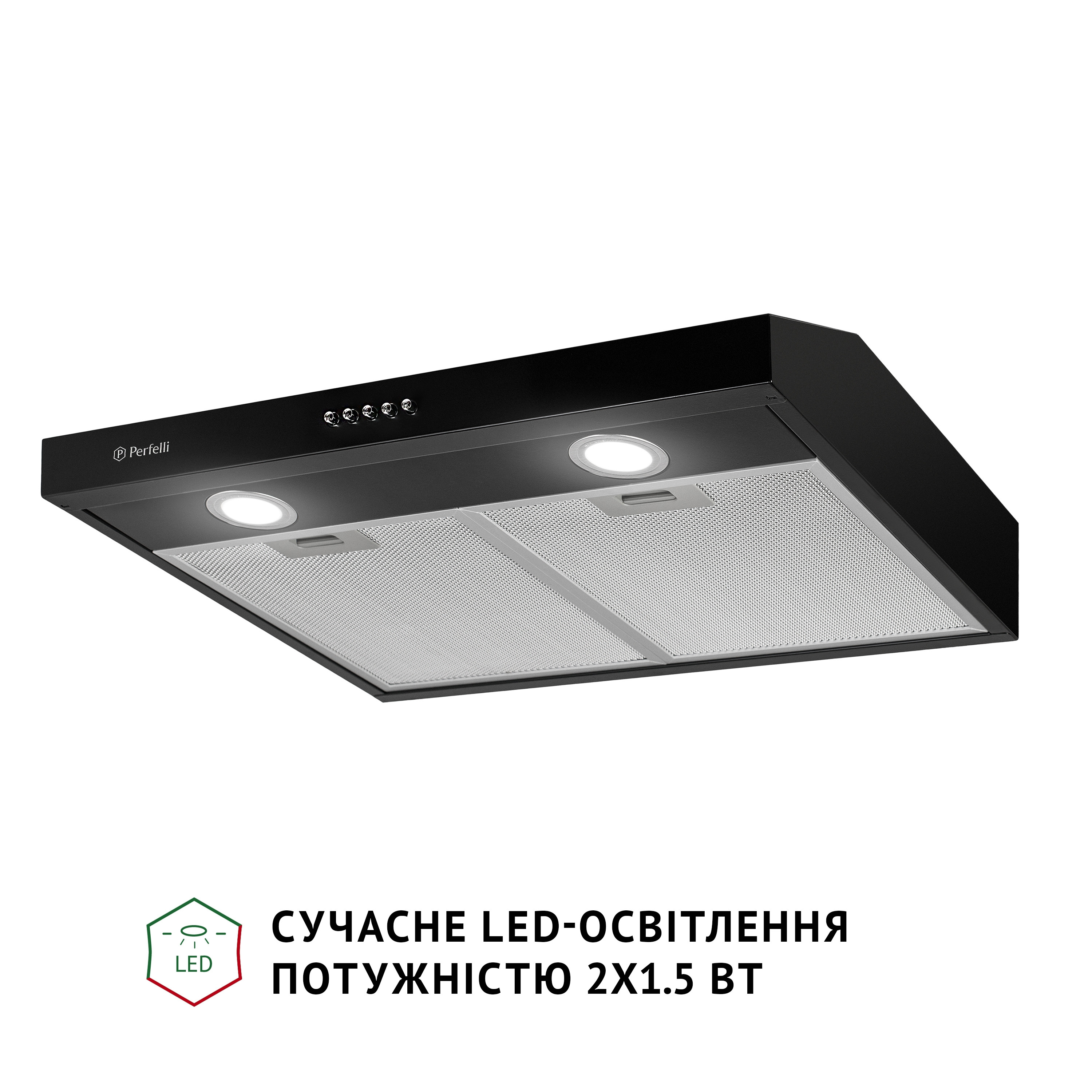 Витяжка плоска Perfelli PL 6002 BL LED - зображення 3