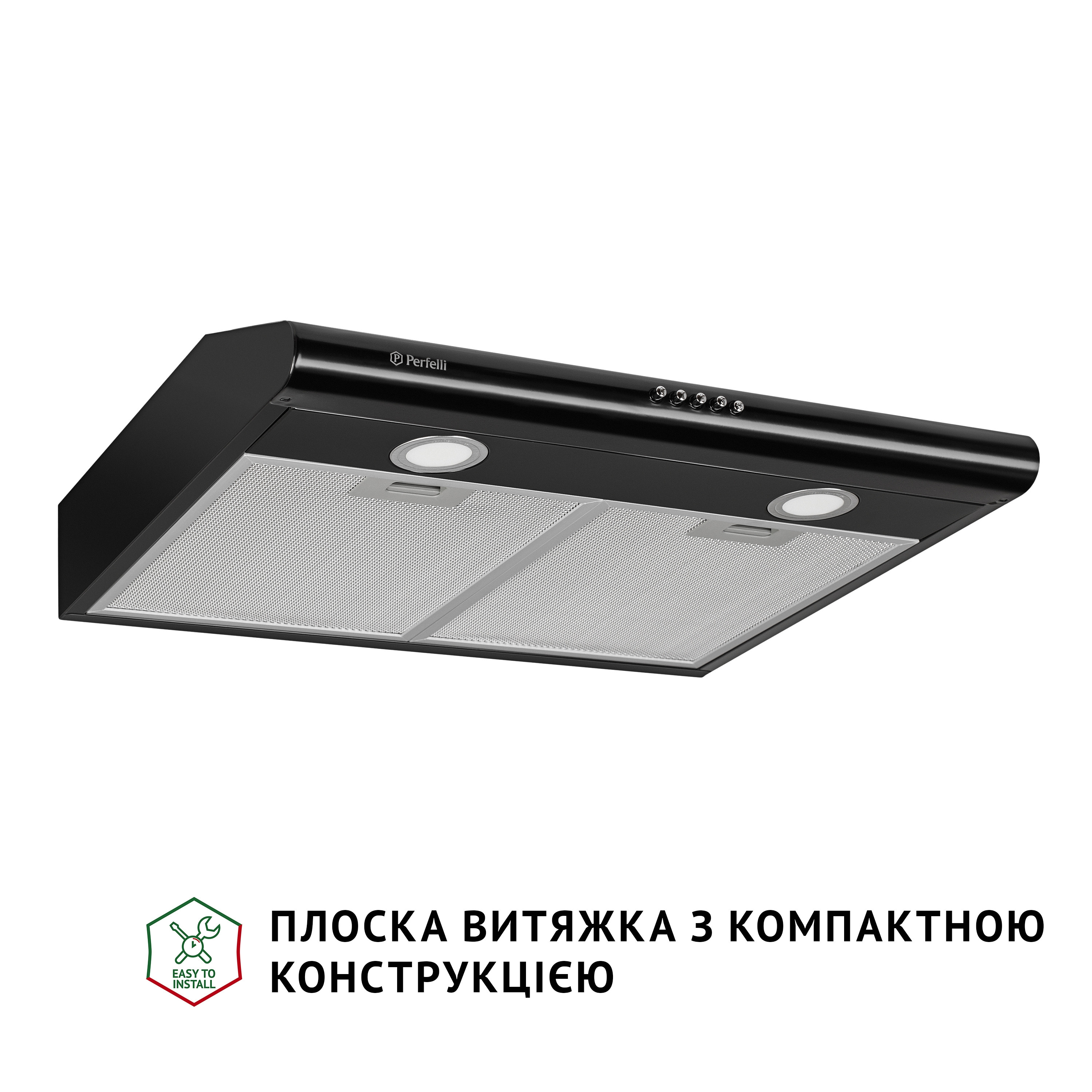 Витяжка плоска Perfelli PL 6022 BL LED - зображення 2
