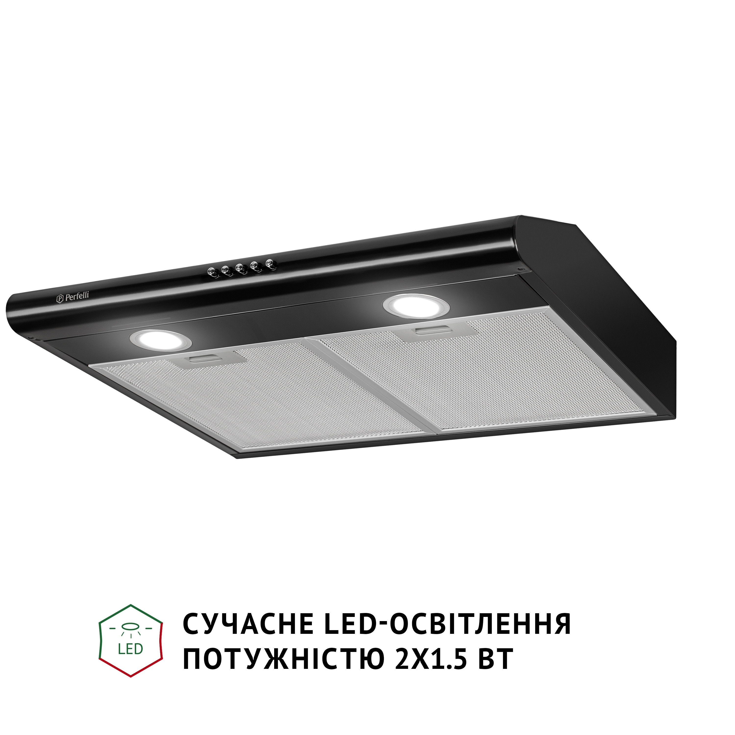 Витяжка плоска Perfelli PL 6022 BL LED - зображення 3