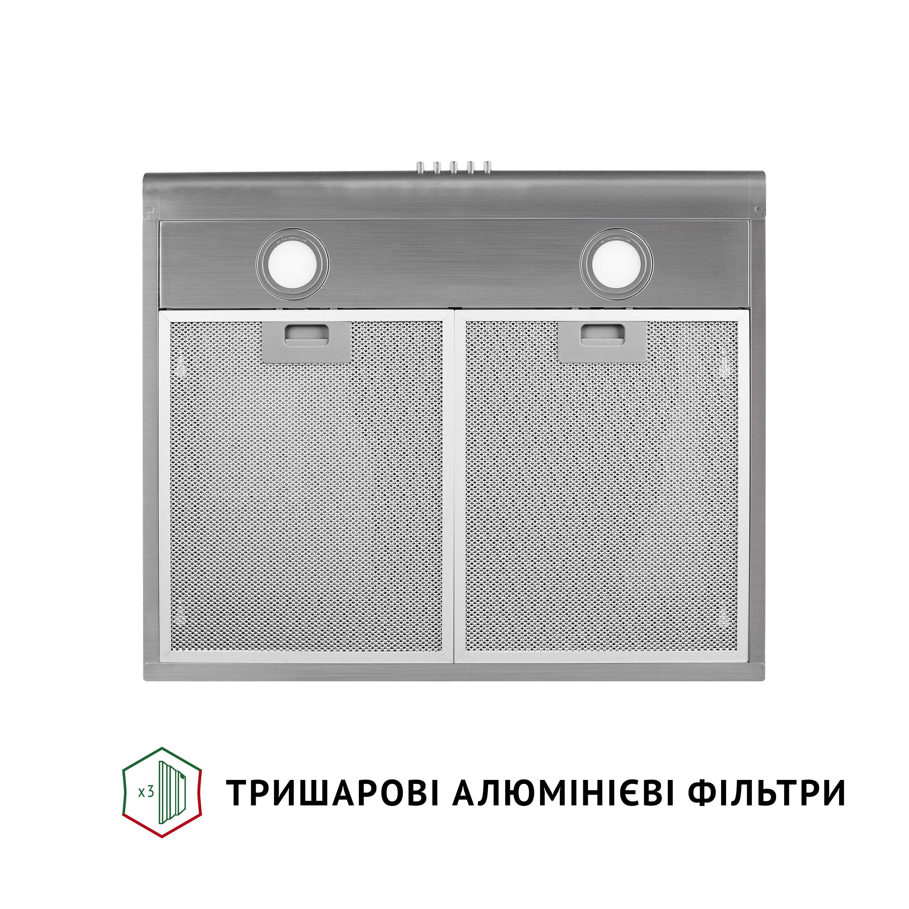 Вытяжка плоская Perfelli PL 6022 I LED - зображення 5