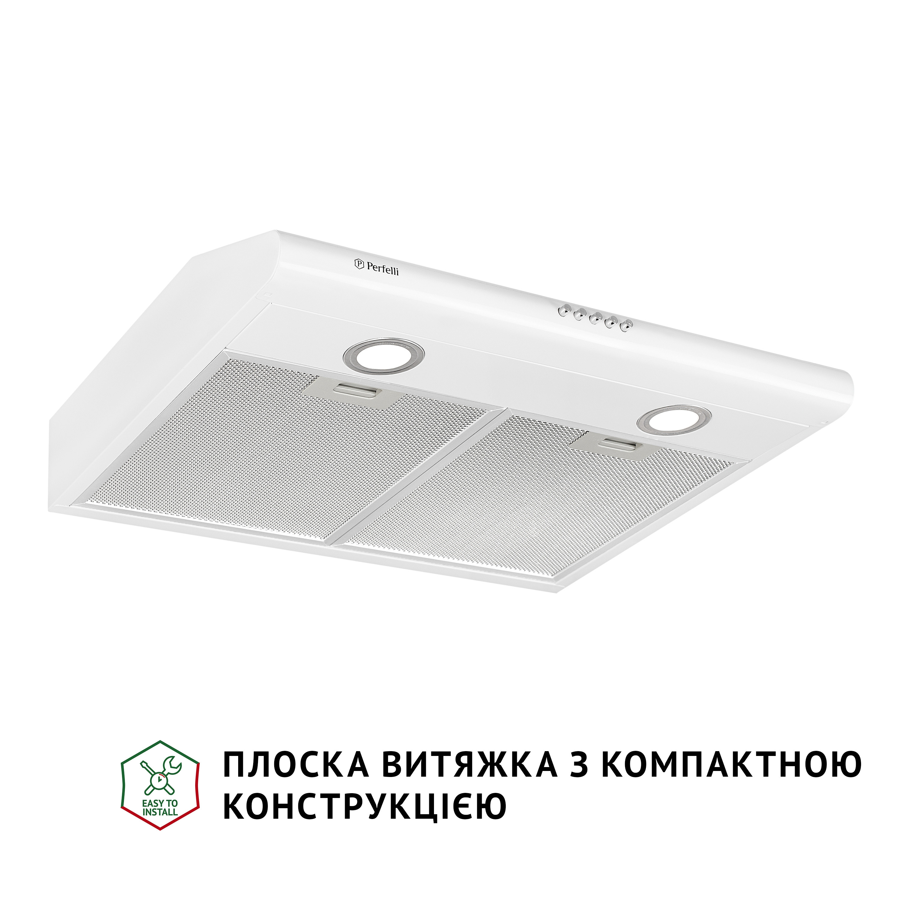 Витяжка плоска Perfelli PL 6022 W LED - зображення 2