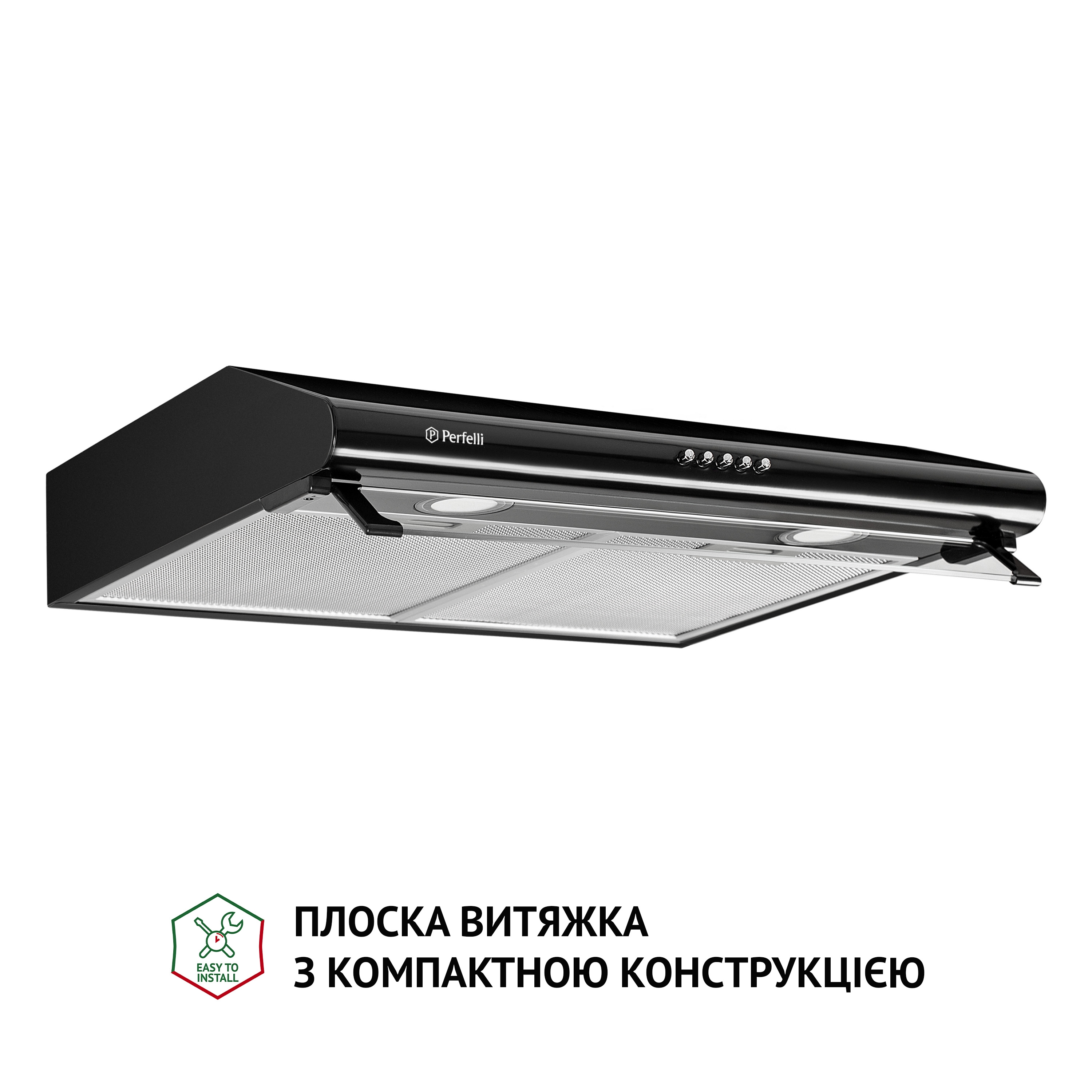 Витяжка плоска Perfelli PL 6042 BL LED - зображення 2