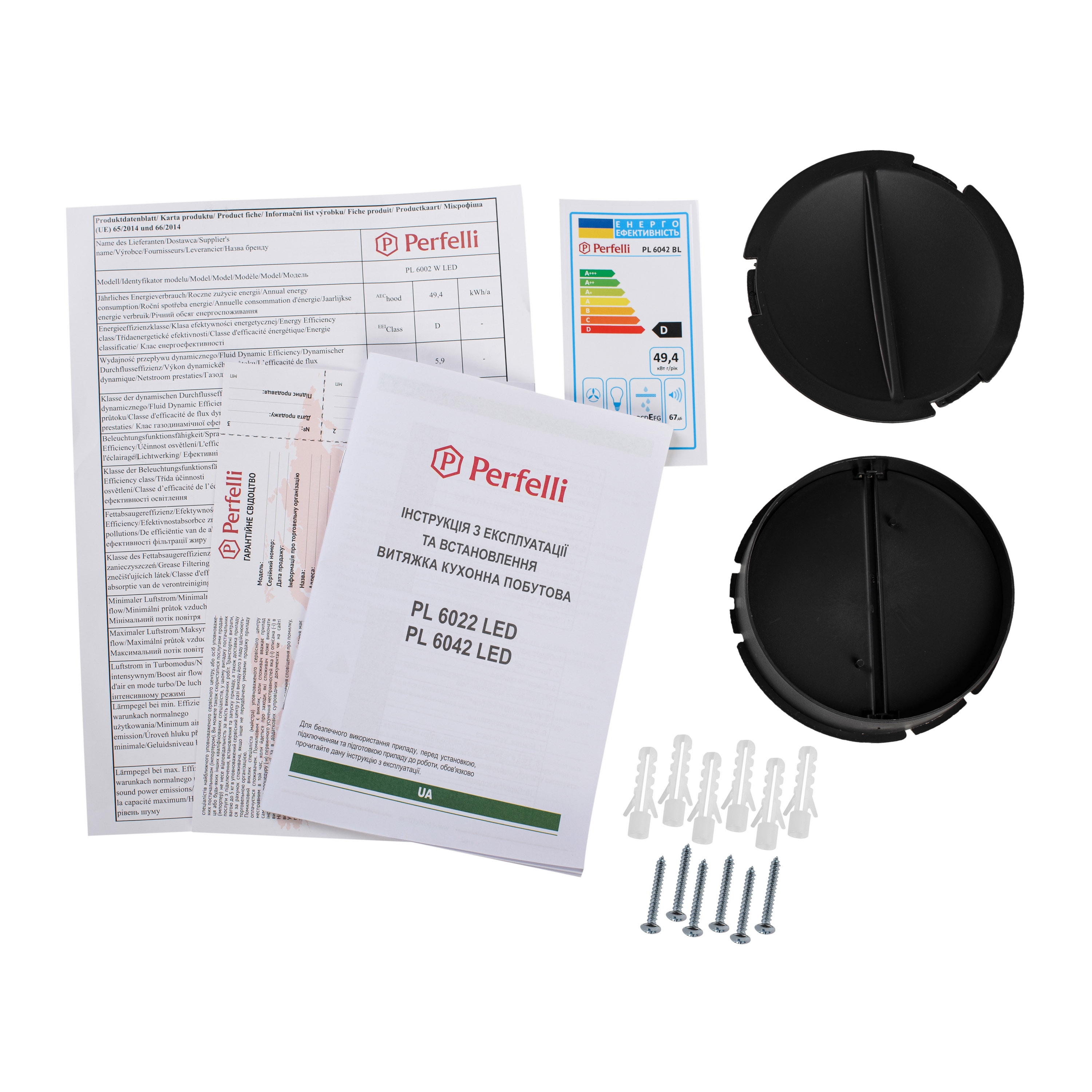 Витяжка плоска Perfelli PL 6042 BL LED - зображення 10